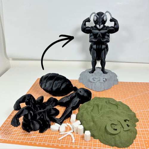 Statue mascotte GigaFourmis (.stl)