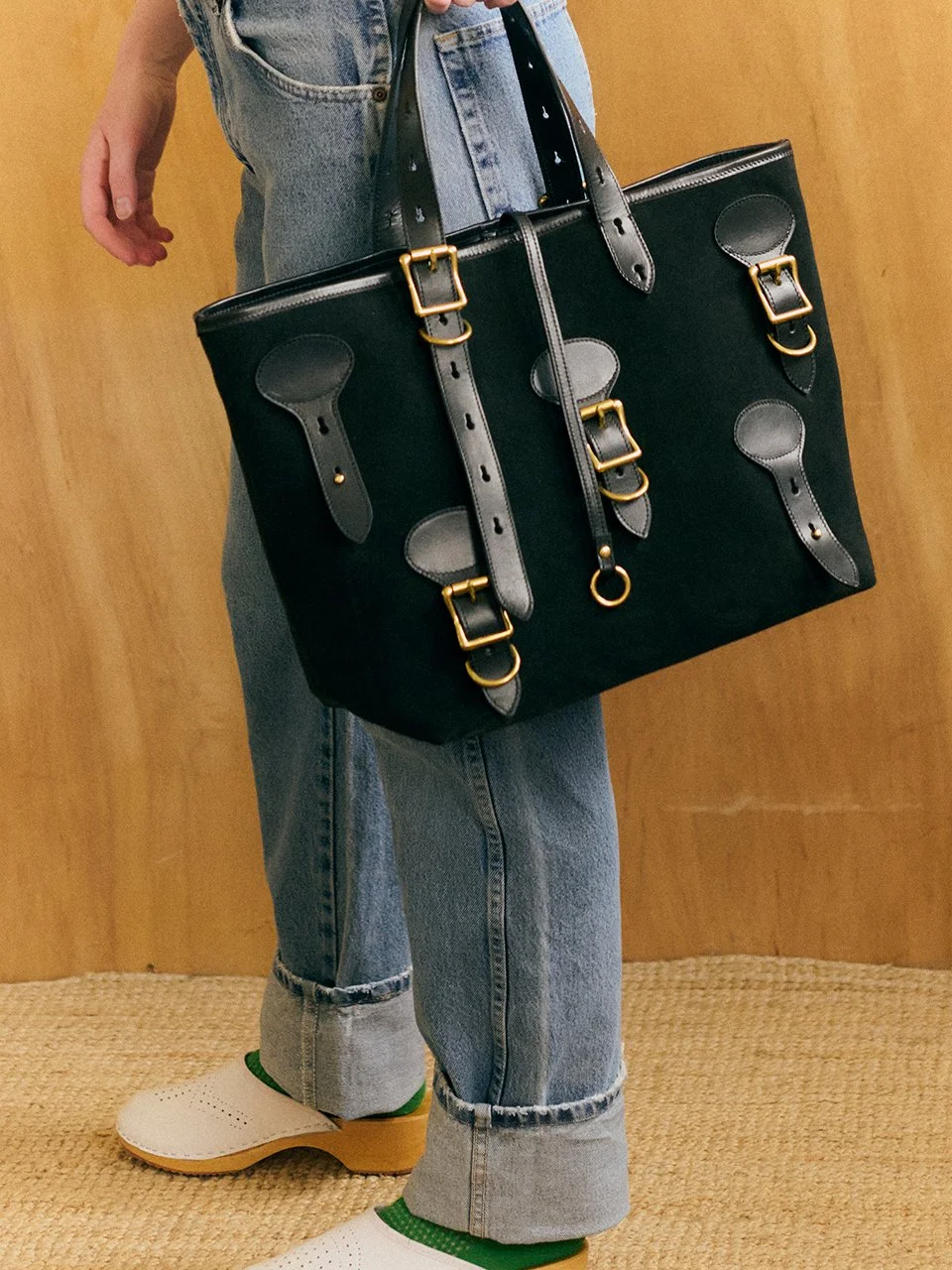 STEVIE  TOTE — Black
