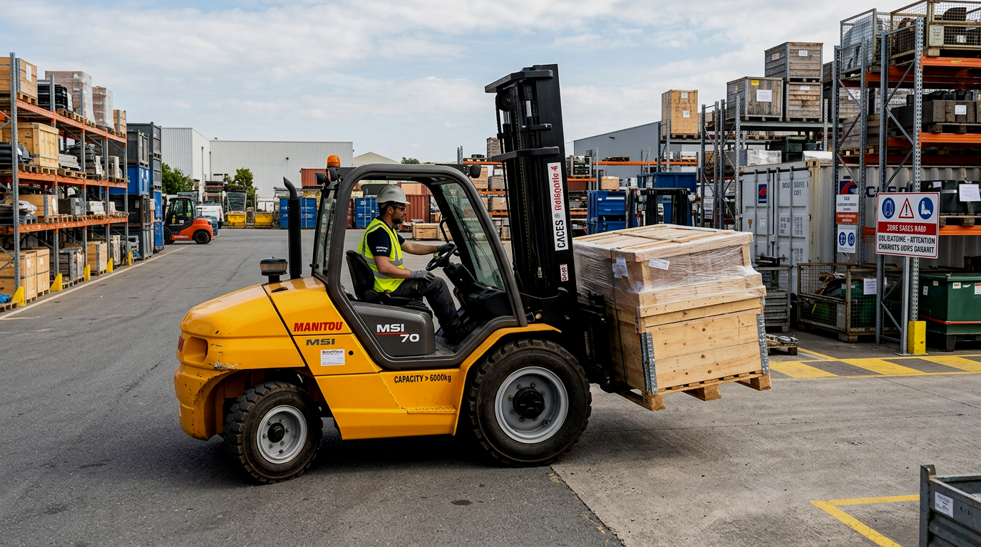 CACES® R489 Catégorie 4 Chariots élévateurs en porte-à-faux de capacité > 6000kg