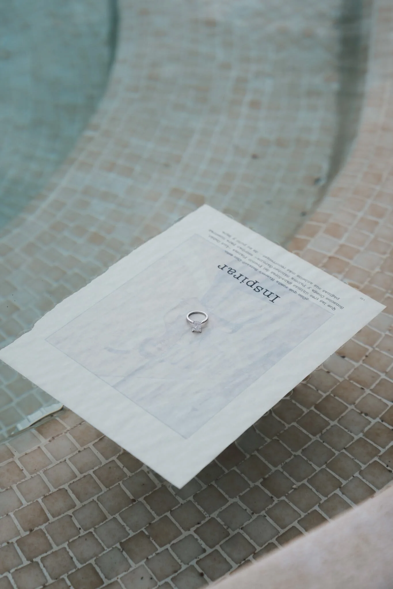 Engagement ring styled by wedding photographer Mallorca at Son Amaret