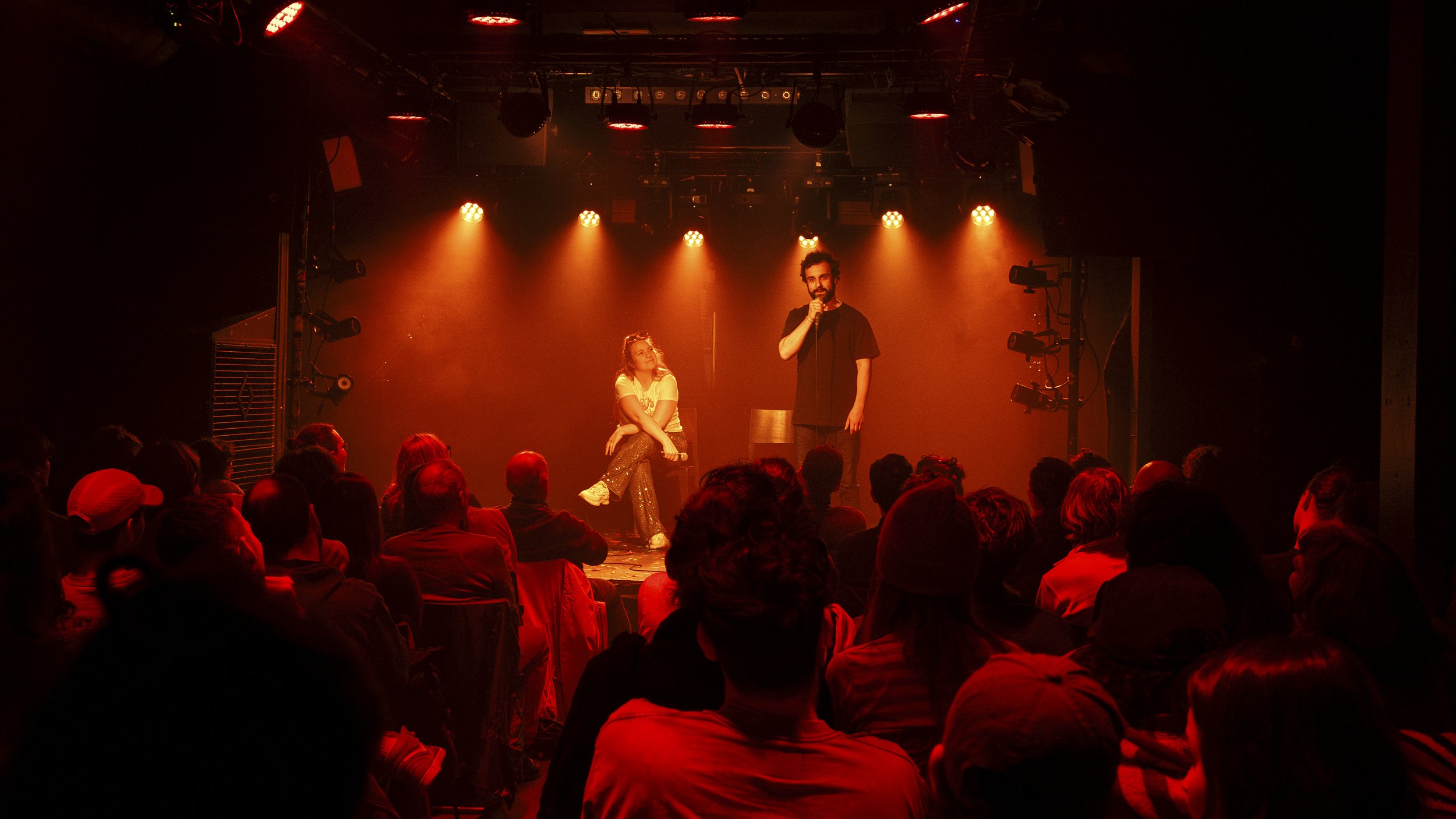 Photo : Fanny-Laure Bovet - Amélie Vidon et Ismaël Attia au Cabaret B.E.T. le 05.02.2026 à La Gravière