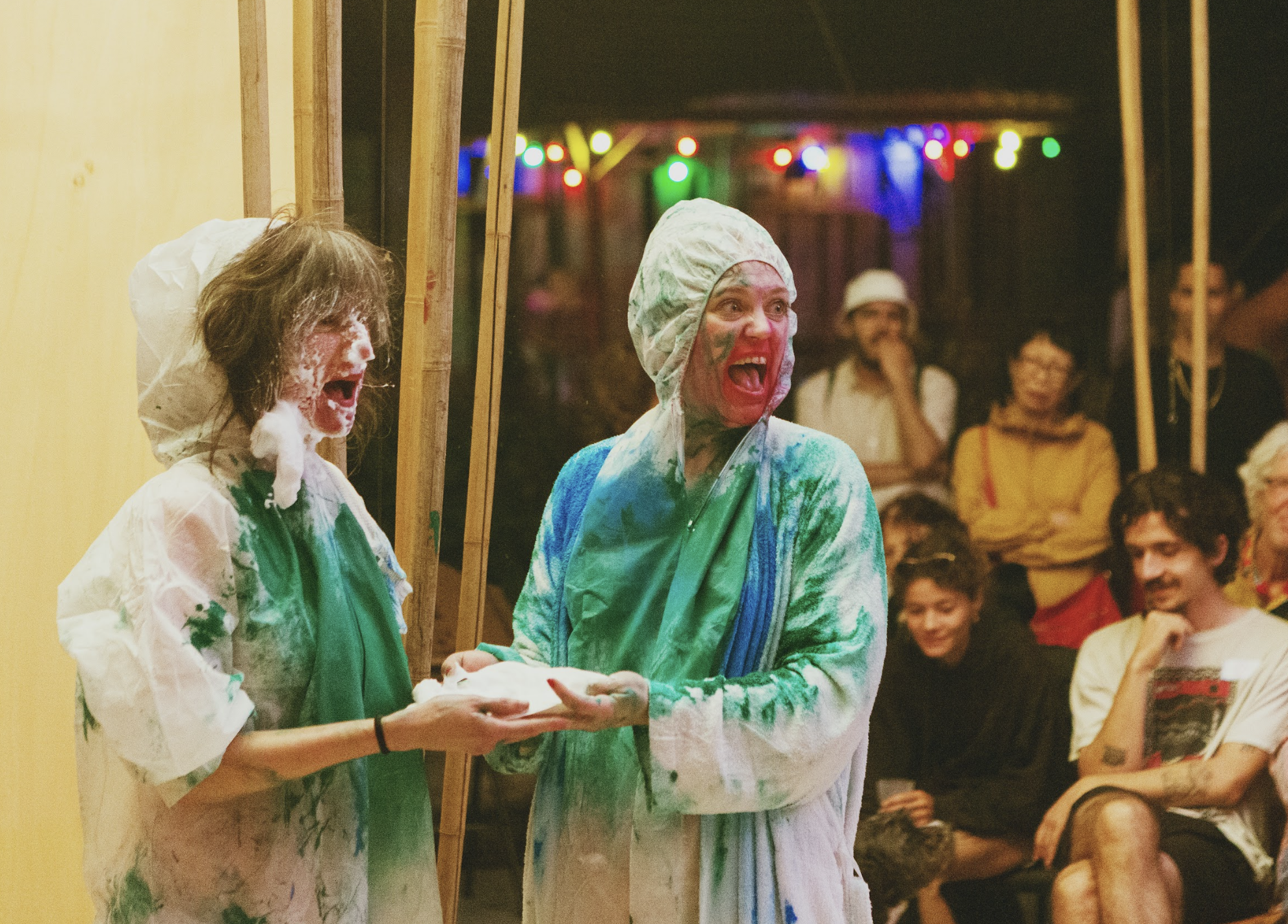 Photo : Fanny-Laure Bovet - Sophie Ammann et Isabelle Versseron au Cabaret B.E.T. le 11.07.2024 au Théâtre de l'Orangerie
