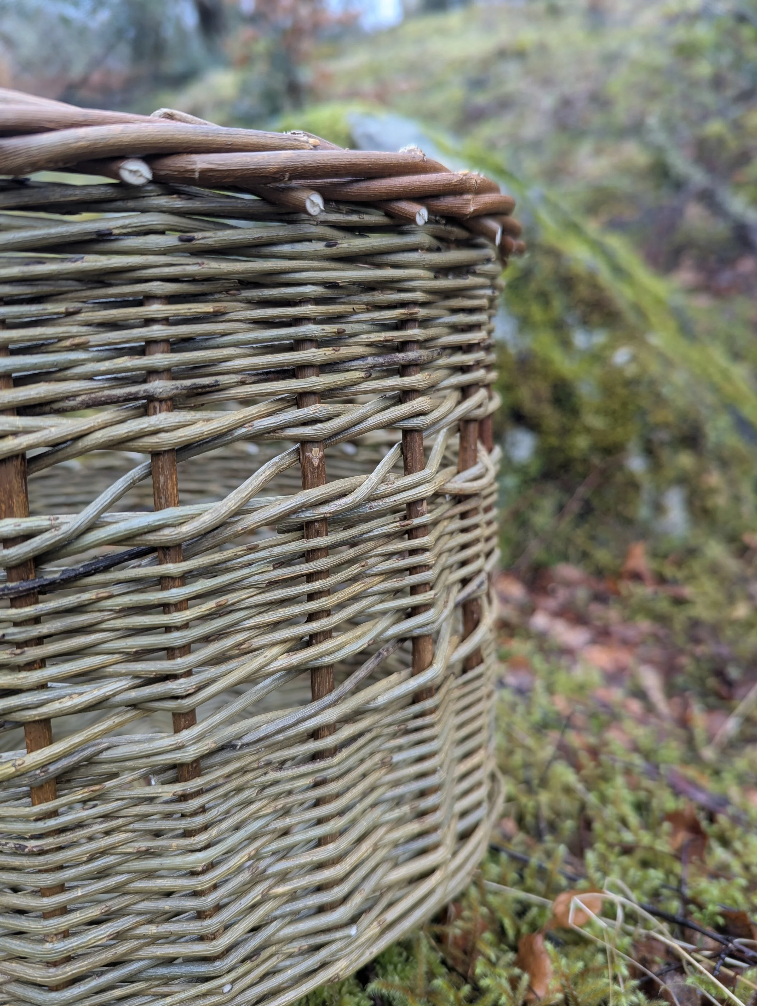 Open Irish Weave Storage Basket