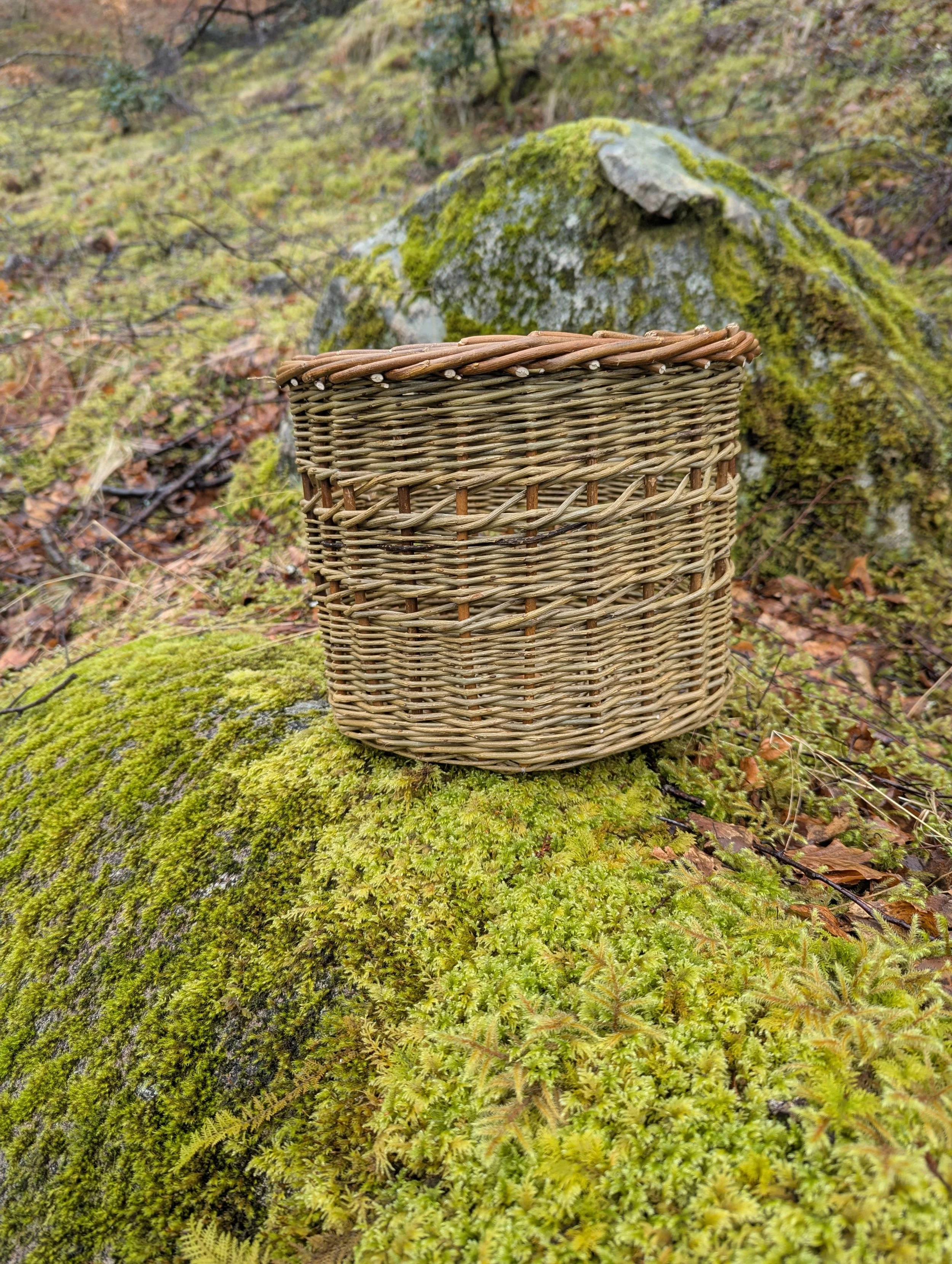 Open Irish Weave Storage Basket