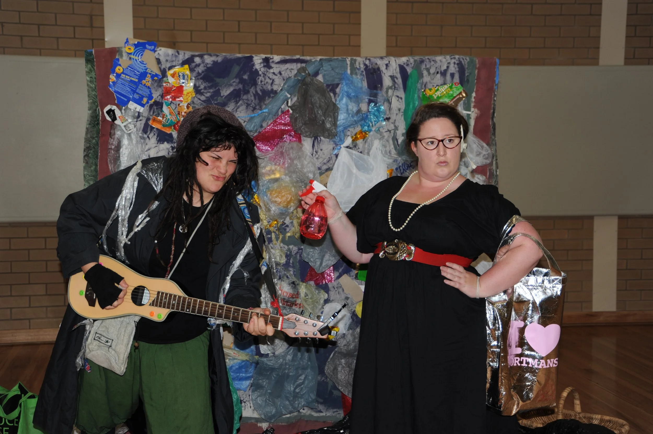Nicolette Forte performing with Alyce Fisher in Billi's Backyard