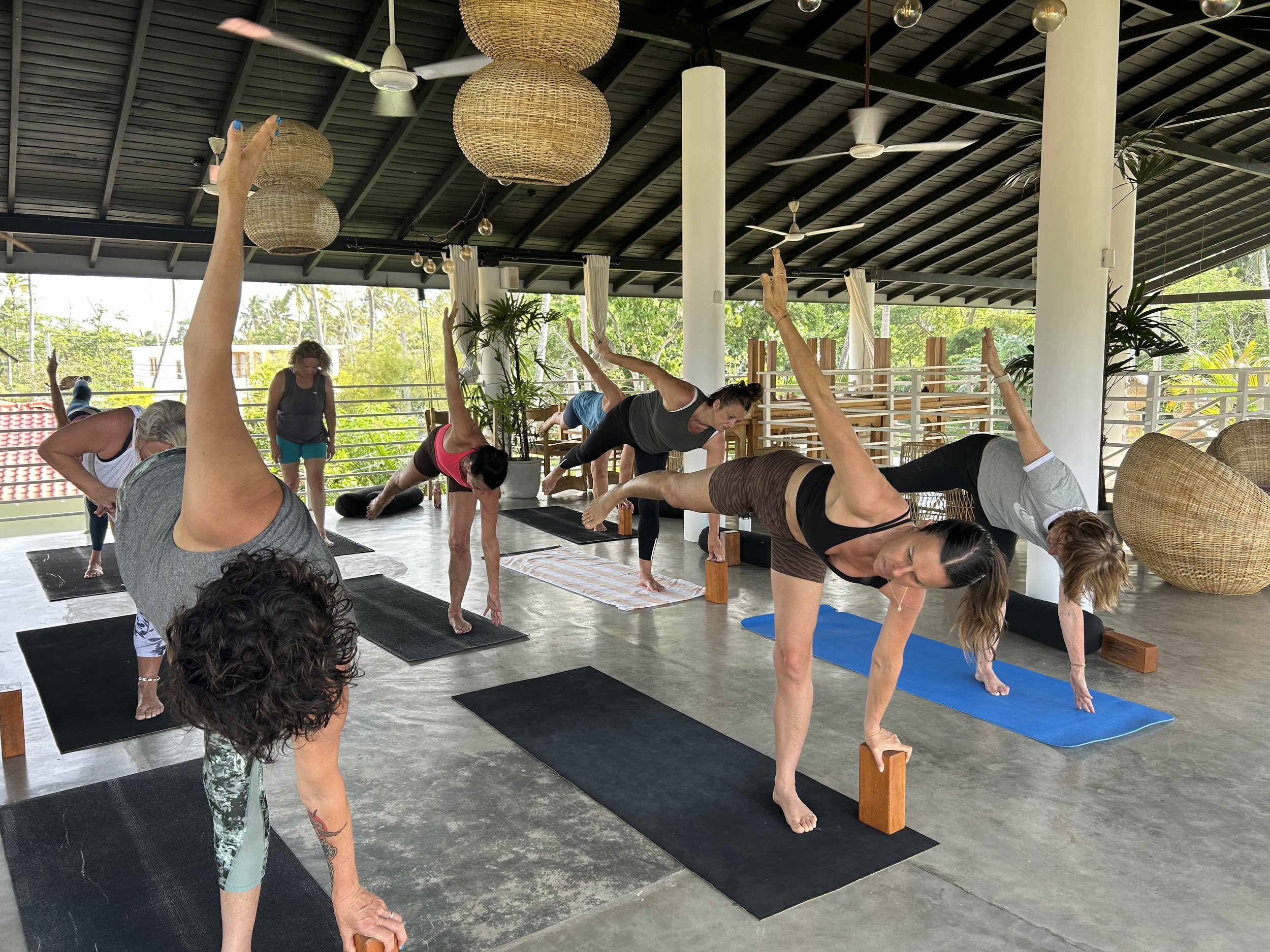 A yoga class in sri lanka