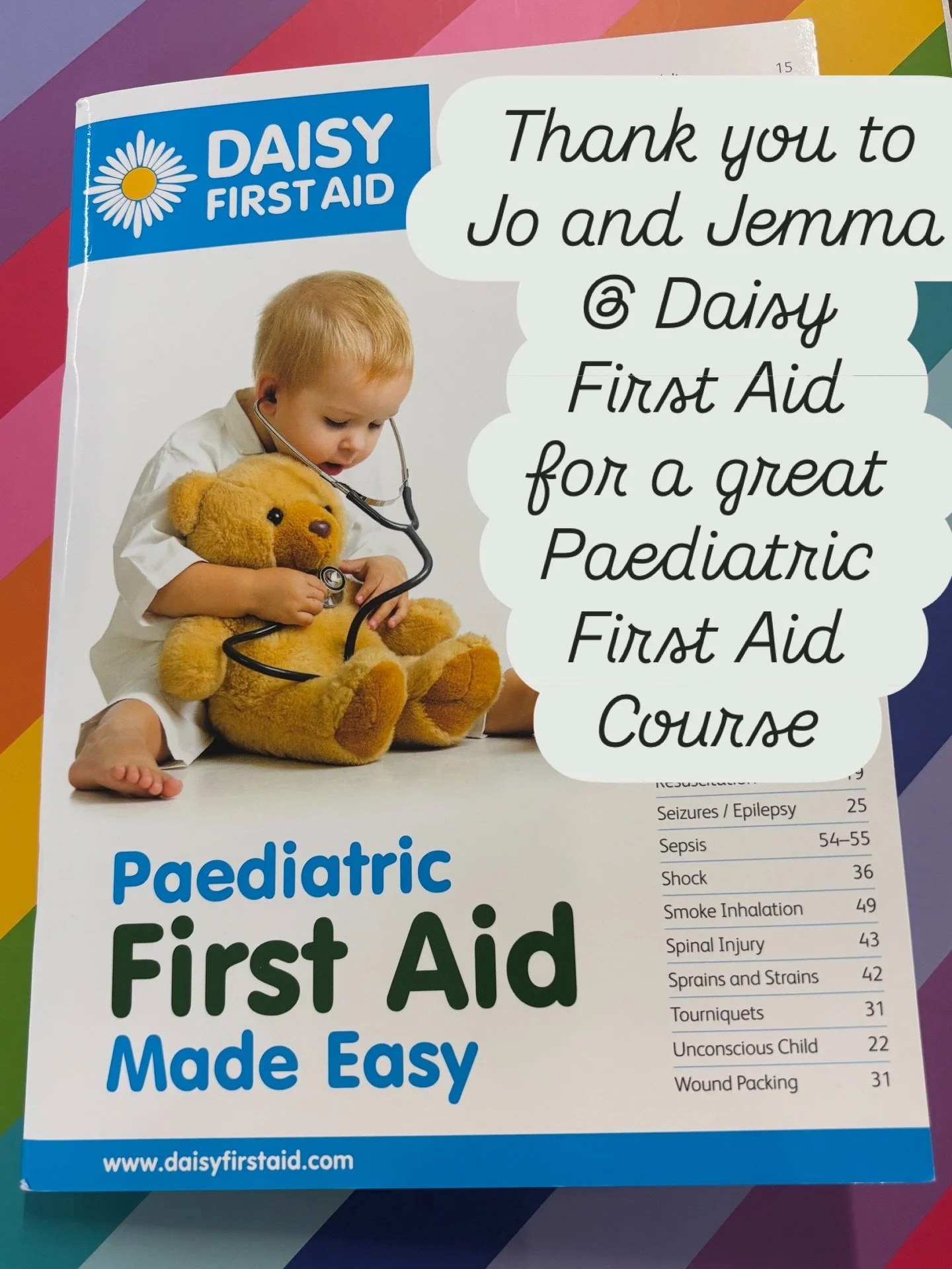 Book your Paediatric first aid session with Daisy First Aid Central Cornwall at jemma@daisyfirstaid.com