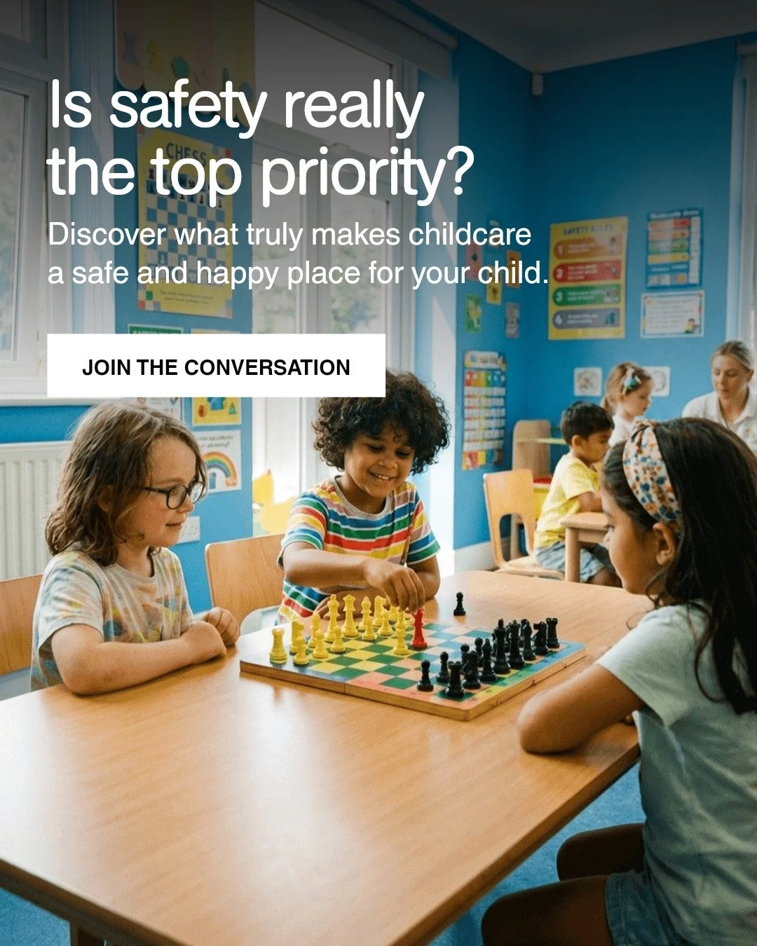 Choosing a childcare club isn't just about fun activities&mdash;it's about feeling completely confident your child is safe. 

Look for caring, qualified staff, secure and welcoming spaces, and clear safety routines you can trust.

What gives you the 
