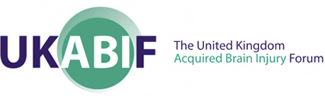 Logo for UKABIF, the United Kingdom Acquired Brain Injury Forum, featuring a green circle with 'UKABIF' text and the forum's full name beneath.