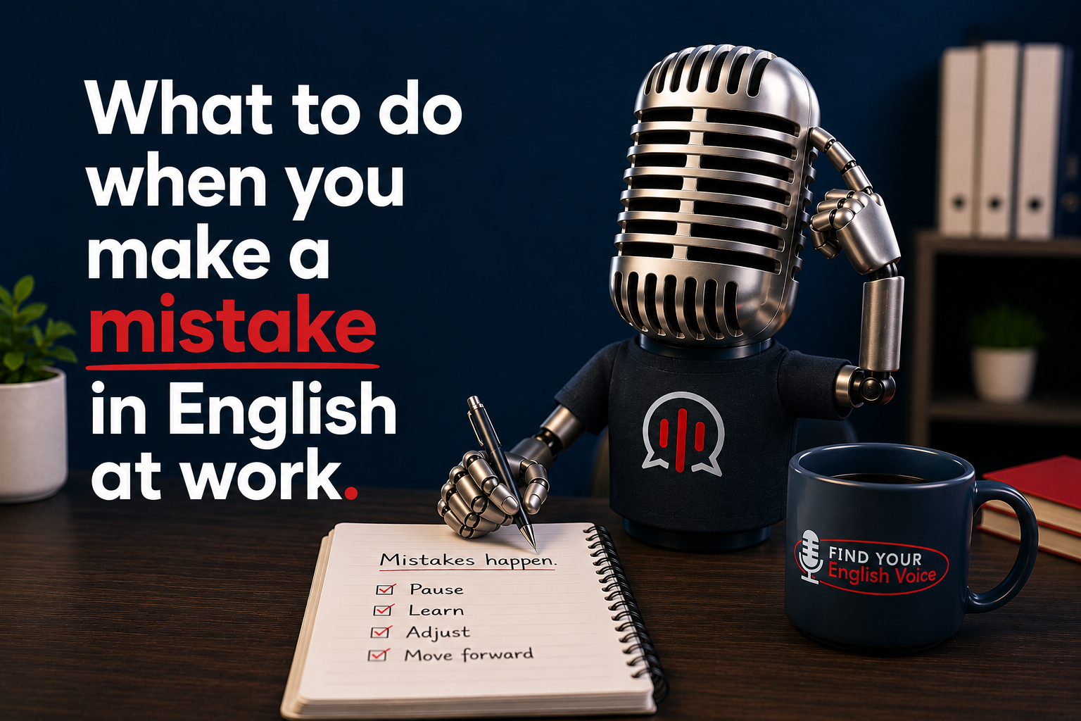 What to Do When You Make a Mistake in English at Work