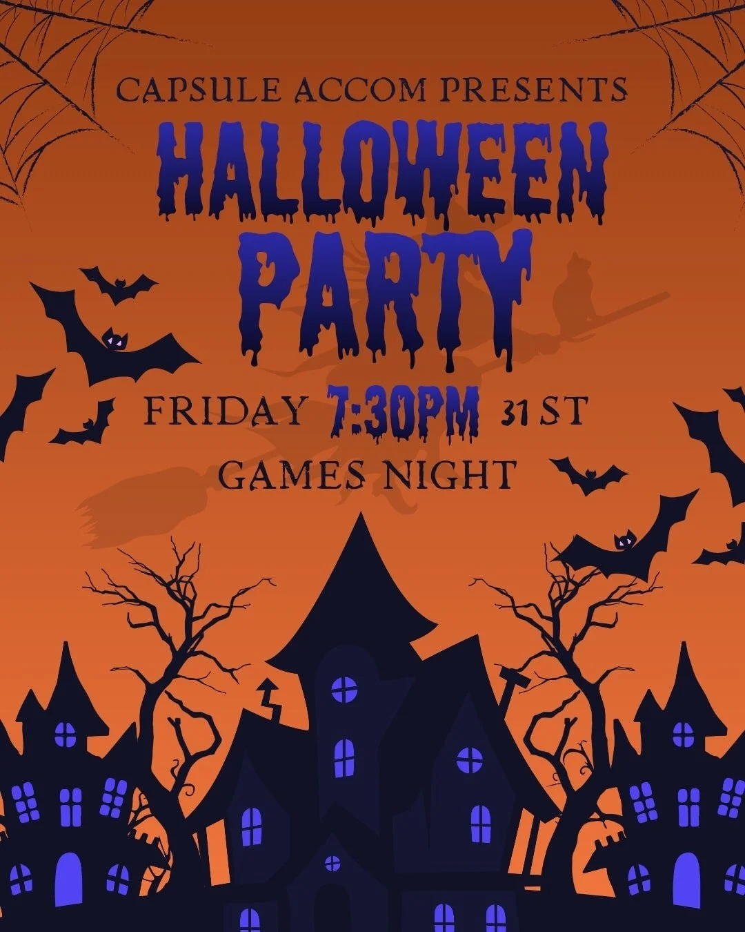 CapsuleAccom!
This Halloween, come and enjoy a Game Night packed with laughter, good vibes, and spooky surprises.
🕹️ Games &ndash; 🧛 Costumes &ndash; 🍻 Great atmosphere
Don&rsquo;t stay in your capsule&hellip; come out and play with us!
