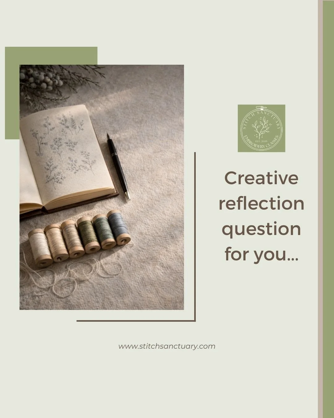 🕯️ A small reflection for the turning of the year:
What did stitching teach you in 2025?

Perhaps patience.
Perhaps joy.
Perhaps the quiet courage found in tiny, steady movements.

Feel free to share your reflections below &mdash; I&rsquo;d love to 