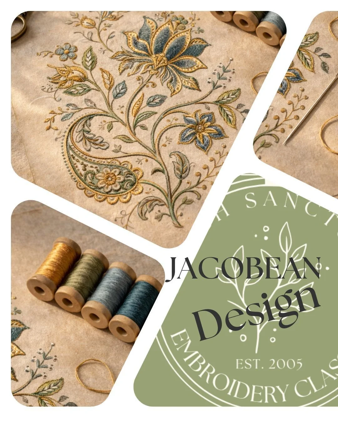 🕯️ Our first gatherings of the year are just around the corner&hellip;
Including a Jacobean Design Masterclass for Inner Sanctuary members on January 9.

It&rsquo;s one of my favourite ways to begin a year &mdash; rich shapes, flowing curves, though