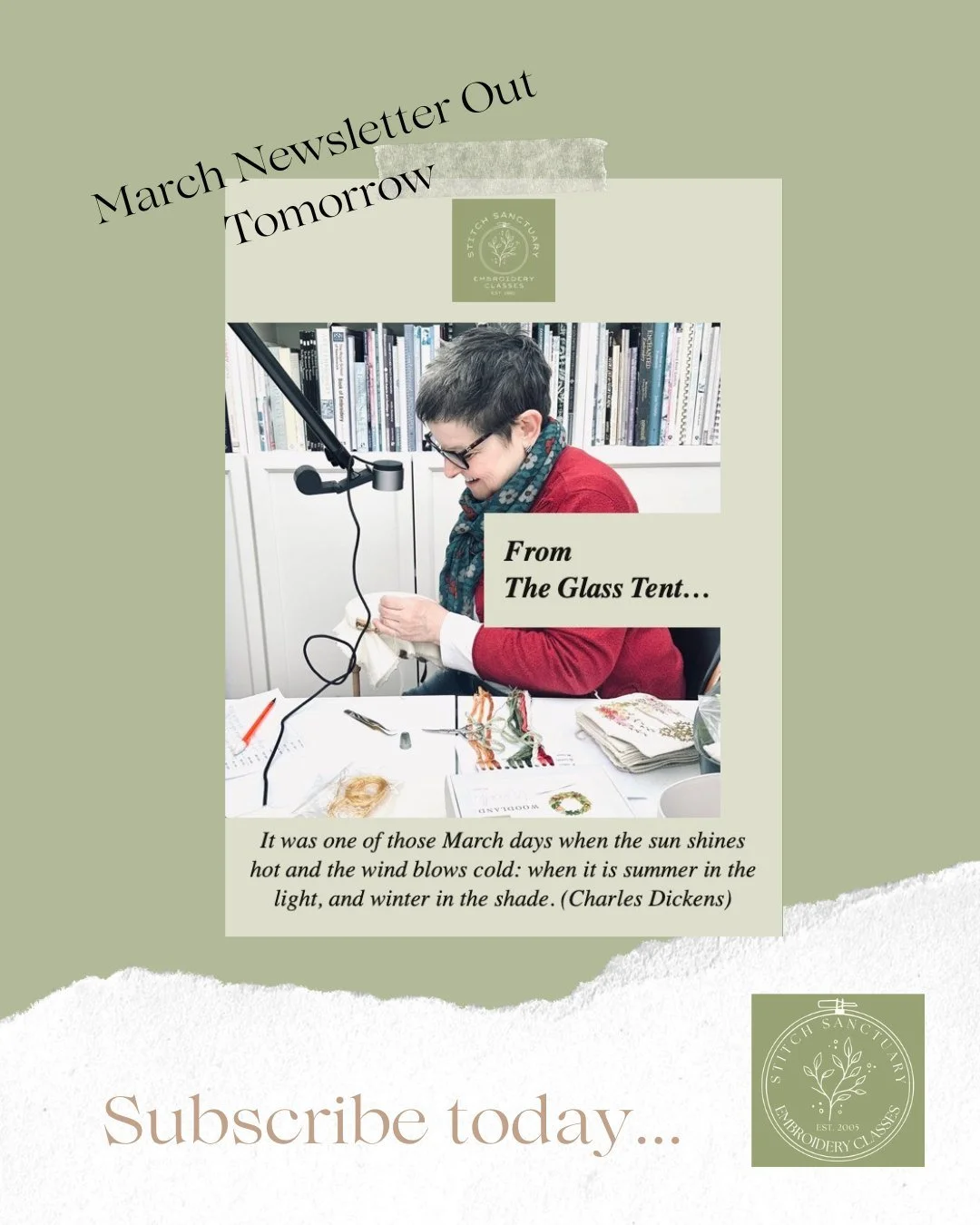 Something new is unfolding at The Stitch Sanctuary&hellip; 🌿✨

Tomorrow&rsquo;s newsletter shares an exciting next chapter &mdash; including the warm welcome of a wonderful new teacher, beautiful new classes on the horizon, and a glimpse into how th