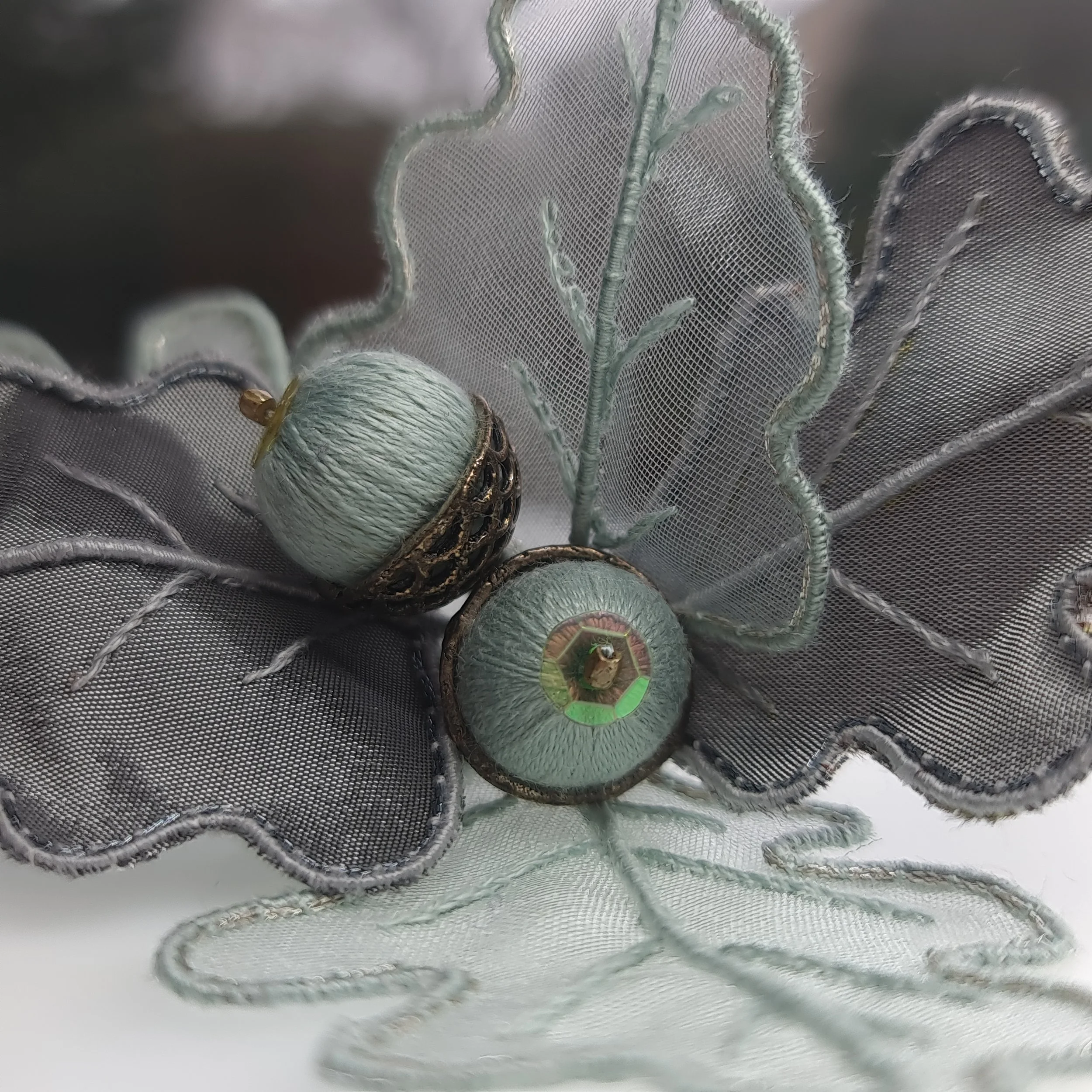 'Acorns & Oak Leaves' (Stumpwork)