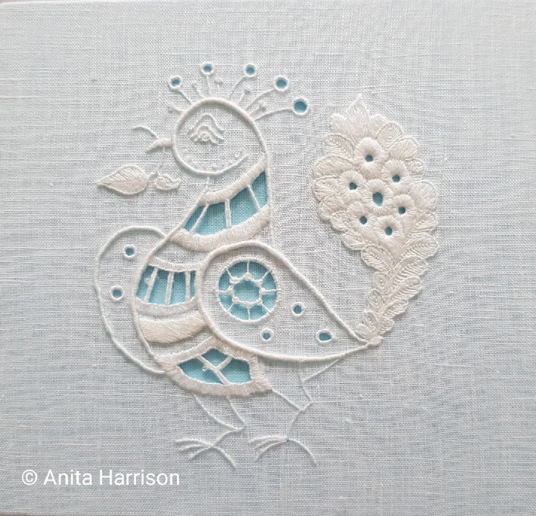 'Fancy Bird' (Whitework)
