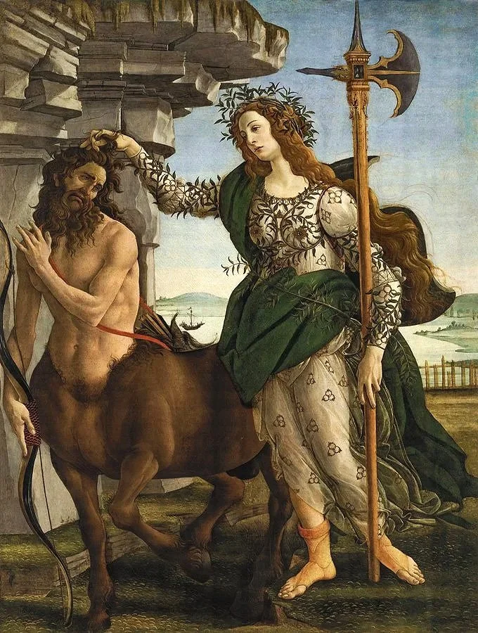 botticelli Palas y el Centauro