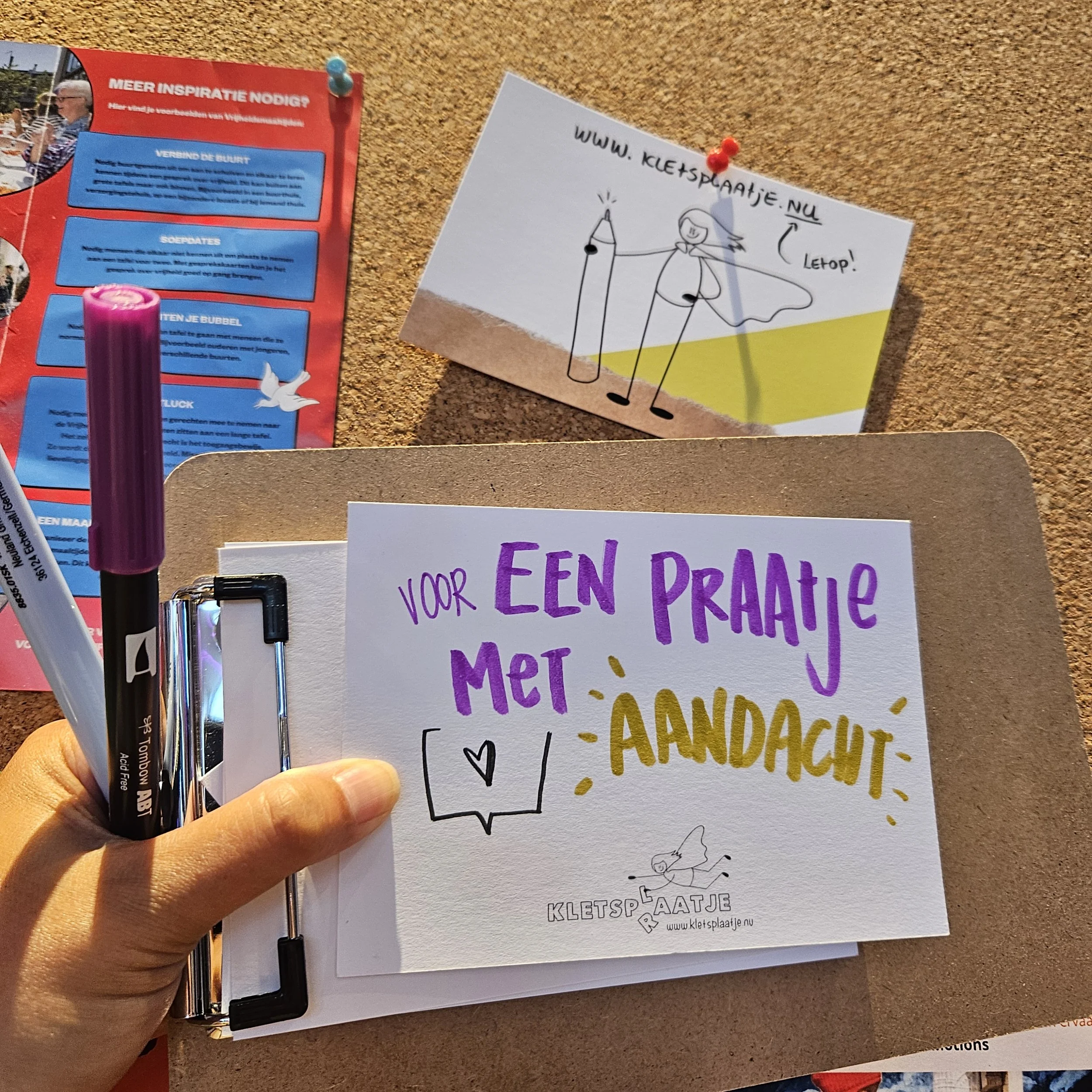 Kletsplaatjes op je event