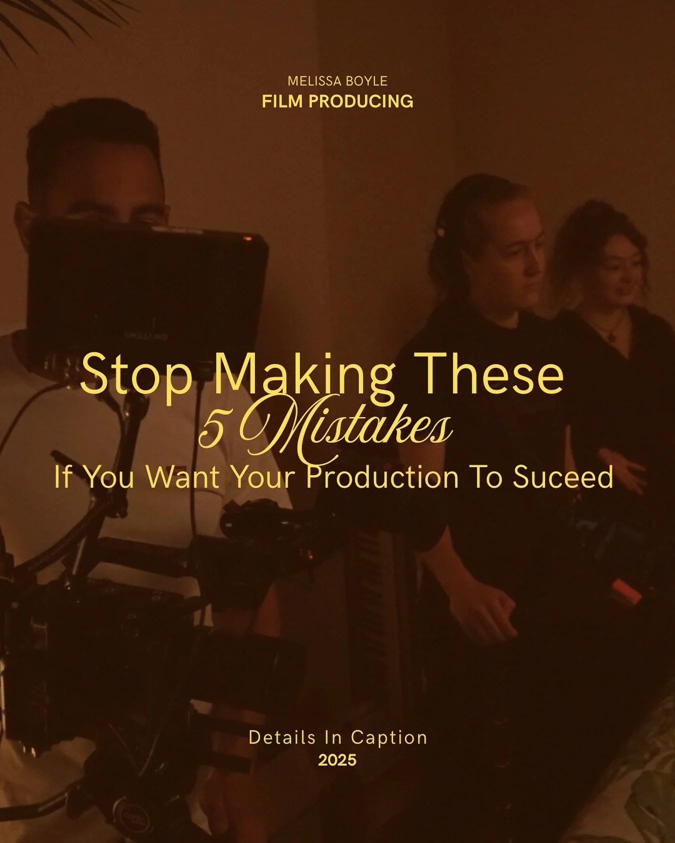 ✨ Stop making these 5 mistakes if you want your production to succeed 👇

Whether you&rsquo;re producing a short film, theatre show, TV pilot, or live event, the difference between a smooth process and a total nightmare usually comes down to a few av