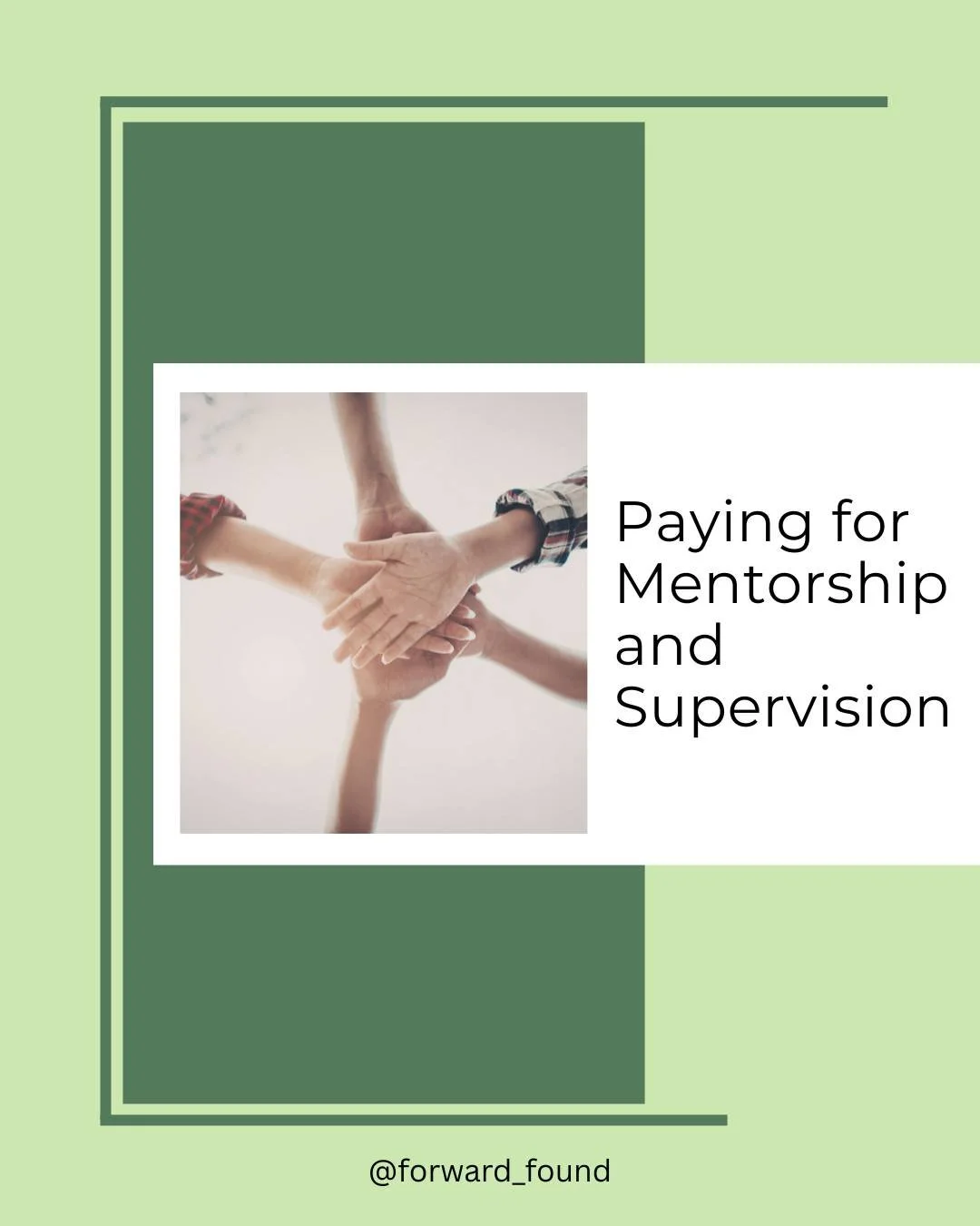 In our newest blog, Shauna Costello talks about why paying for mentorship and supervision is an important step for those working in OBM and non-clinical roles. Check it out at forward-found.com