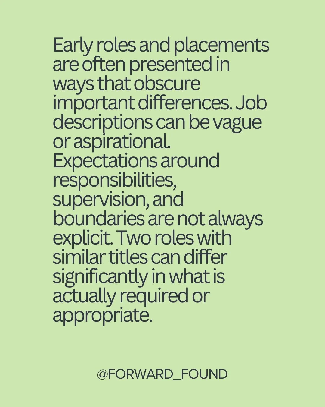 In this week's blog, @shaunavcostello talks about early career roles and placements and the importance of mentorship in seeking these roles. The Forward Found Professional Foundations group is a perfect place to receive this mentorship. Learn more ab