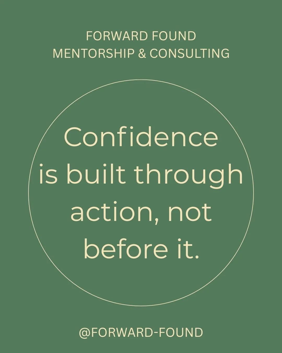 Confidence isn&rsquo;t something you wait for, it&rsquo;s something you build by doing the work.

A lot of early-career professionals are waiting to feel ready before they step fully into new roles.

But confidence doesn&rsquo;t come first.

It&rsquo