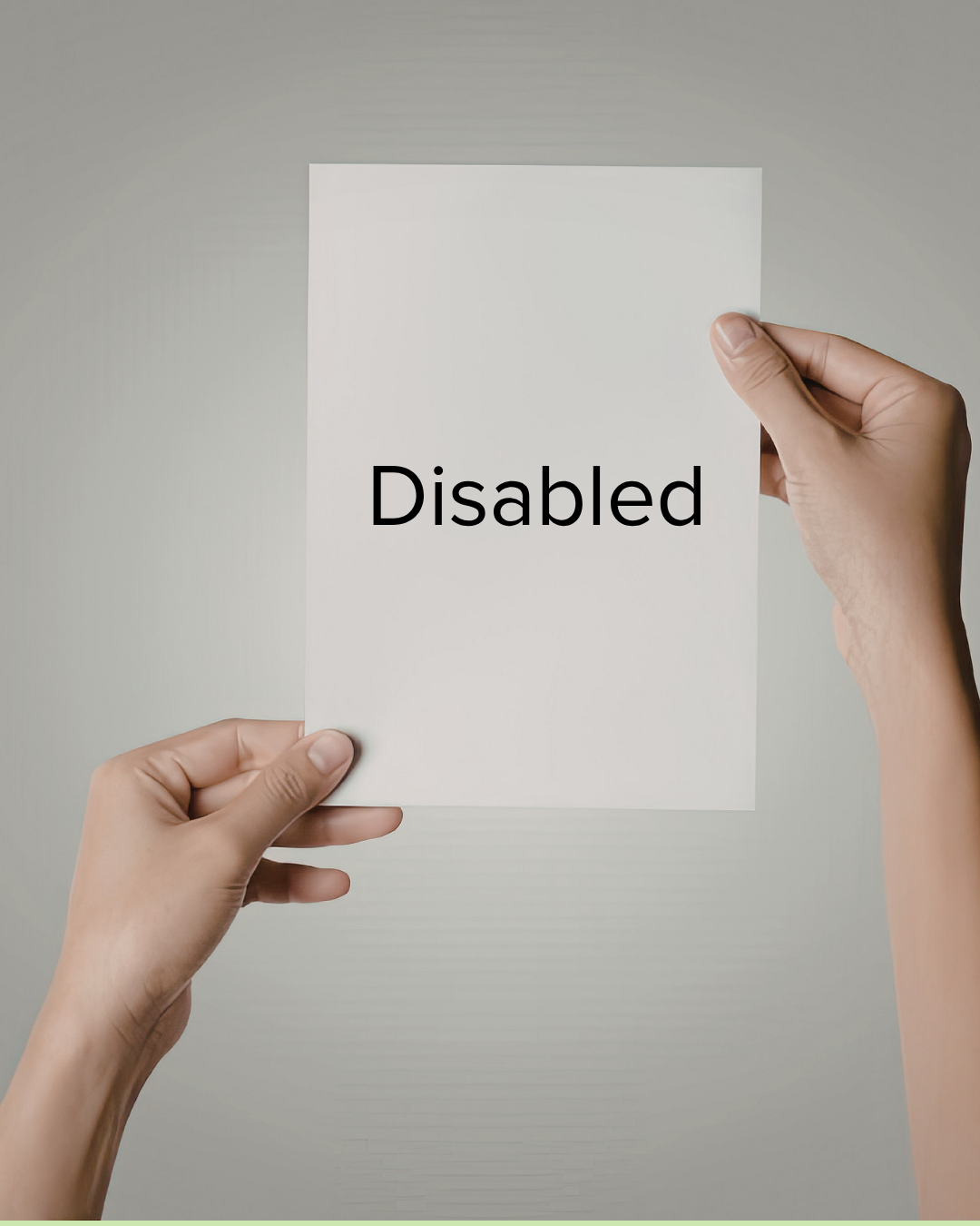 Disabled is a Noun