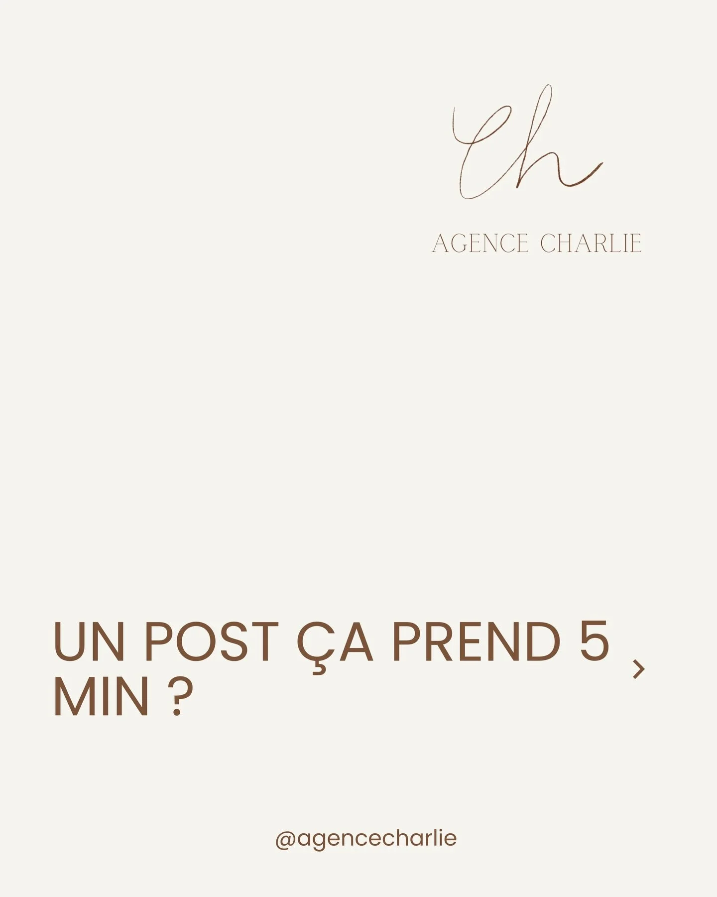 🌸 &ldquo;Un post, &ccedil;a prend 5 minutes.&rdquo; 🌸

5 minutes pour r&eacute;fl&eacute;chir &agrave; l&rsquo;objectif
5 minutes pour trouver le bon message
5 minutes pour respecter l&rsquo;identit&eacute; de marque
5 minutes pour cr&eacute;er un 