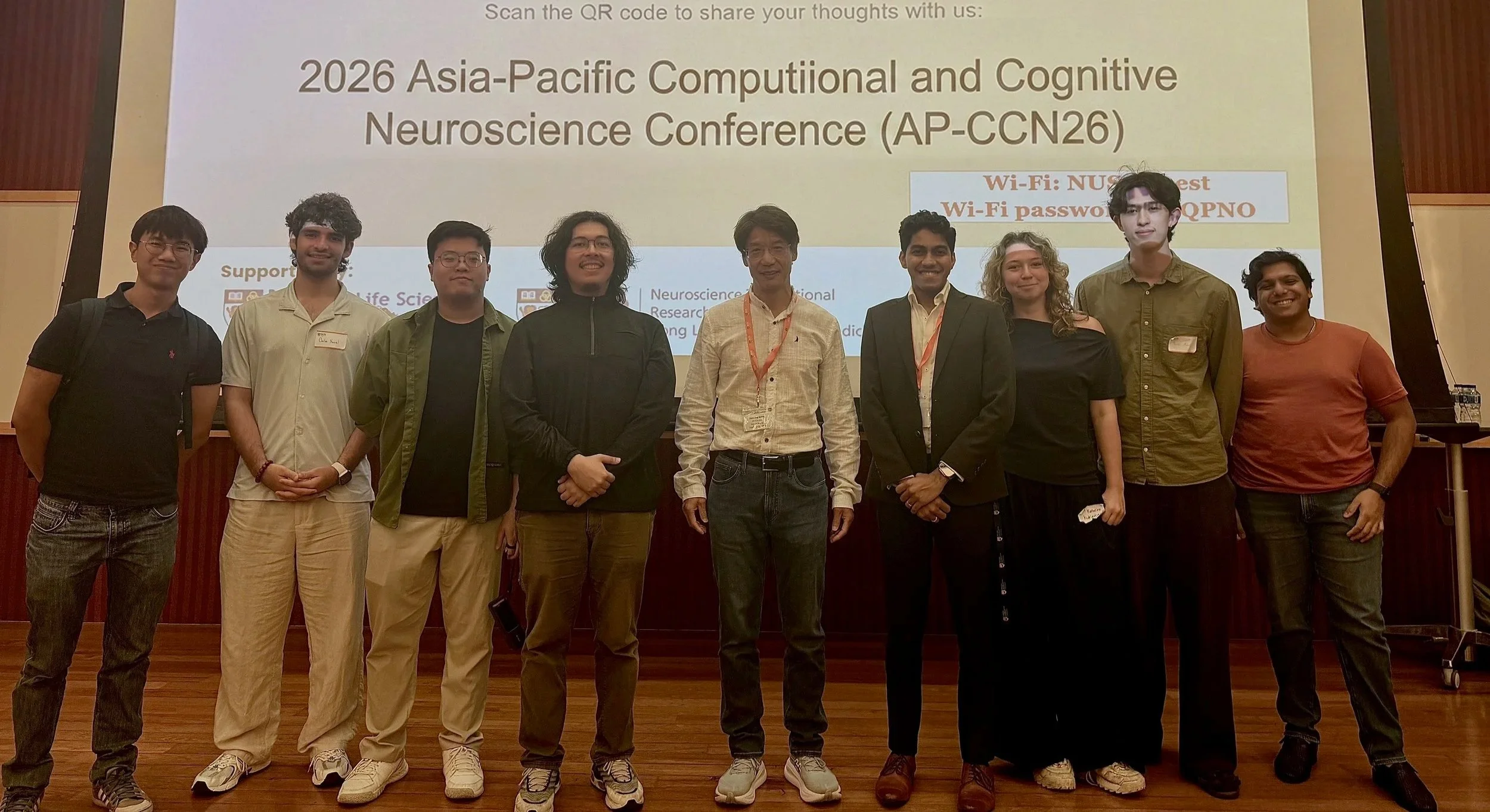 The lab got to hang out with Swartz Prize winner Xiao-Jing Wang from NYU in July 2026, whose work on attractors has been influential in our research