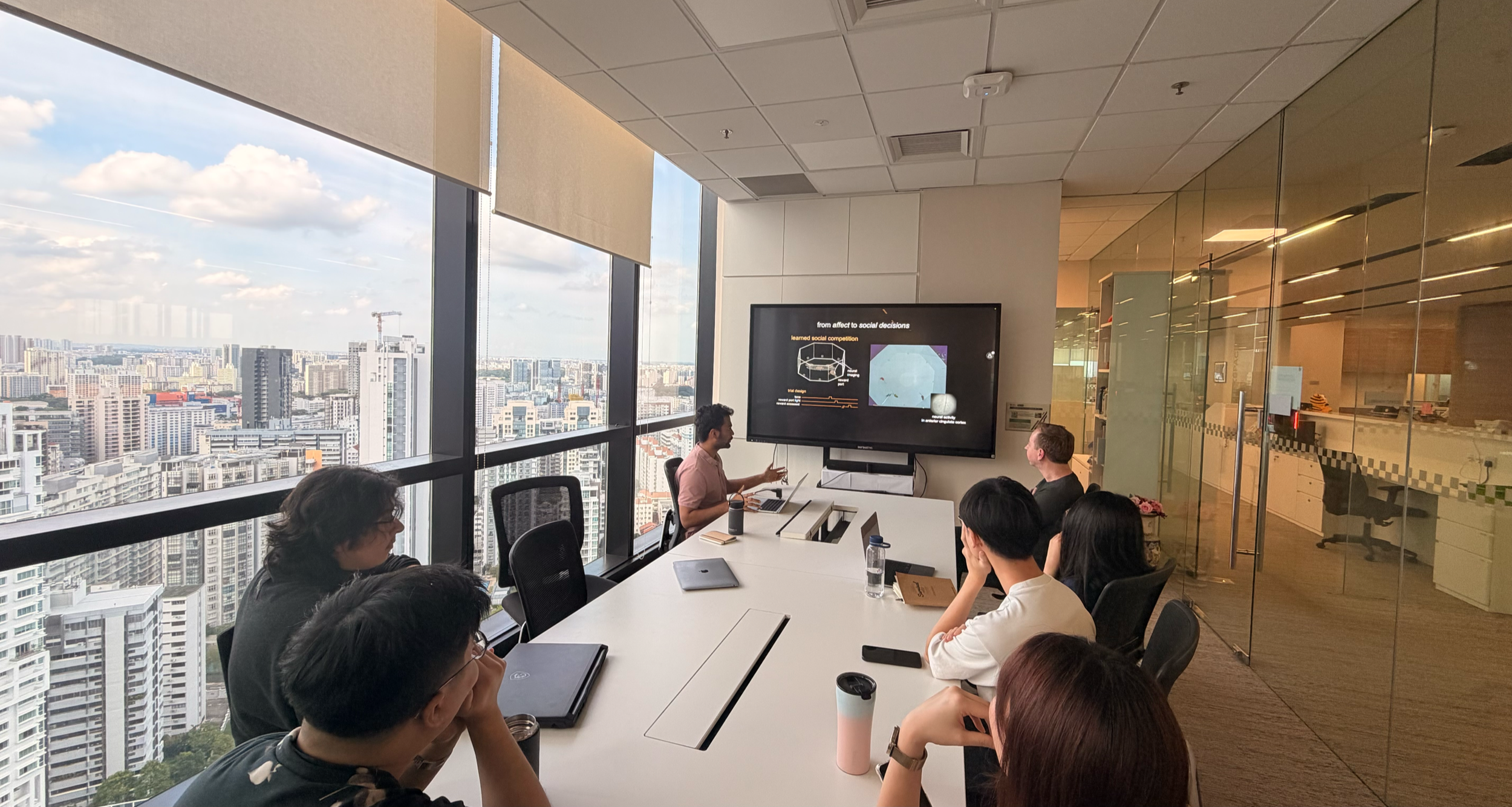 The lab hosted Prof. Steve Flavell from MIT in April 2026 and discussed everything from internal states to foundation models
