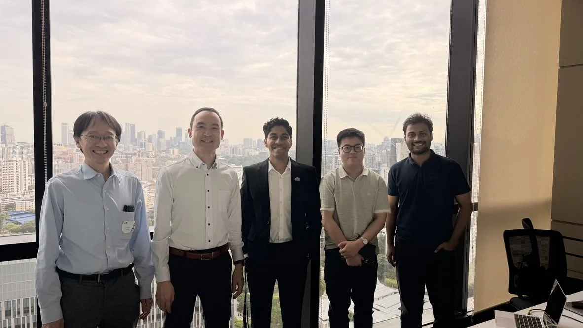 The lab with Prof. Hokto Kazama and Prof. Hiroki Sasaguri from the RIKEN Brain Science Institute in Feb 2026.