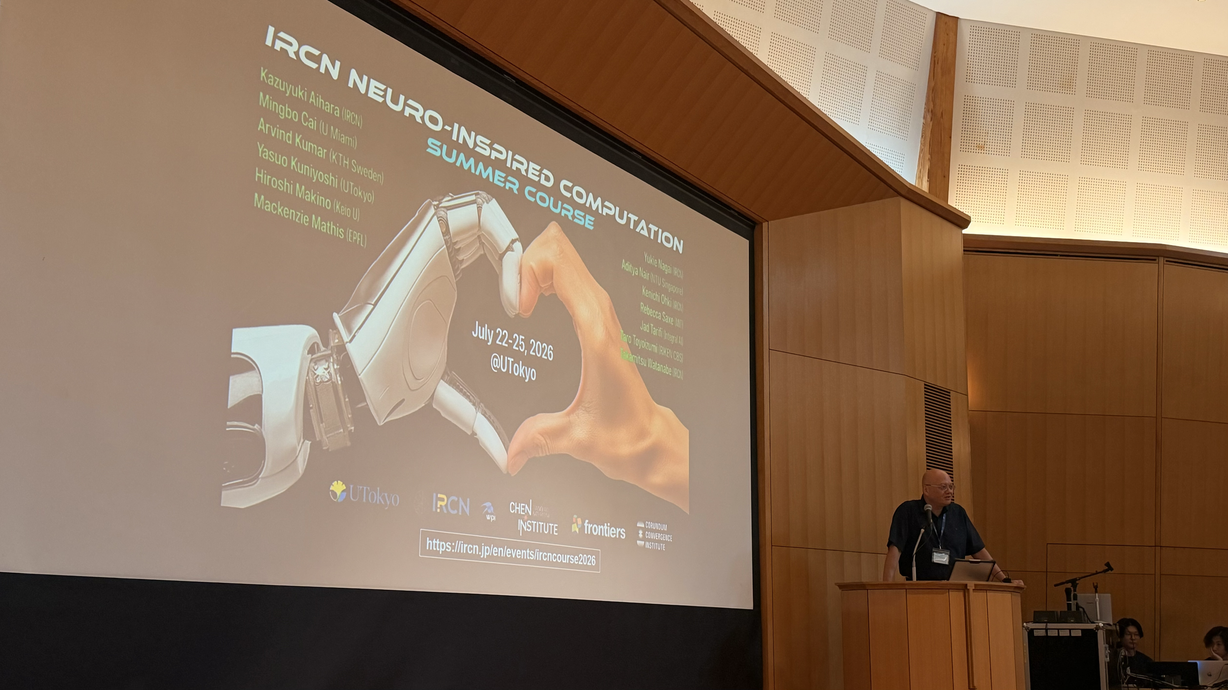 [July 22 2026] Dr. Nair was invited to speak and lecture at the 2026 Neuro-Inspired Computation Summer Course organized by the University of Tokyo and the International Research Center for Neurointelligence (IRCN).