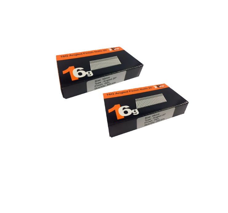 Brad Nails 16g Angled 20° x 1000 Mixed Pack (Select Size)