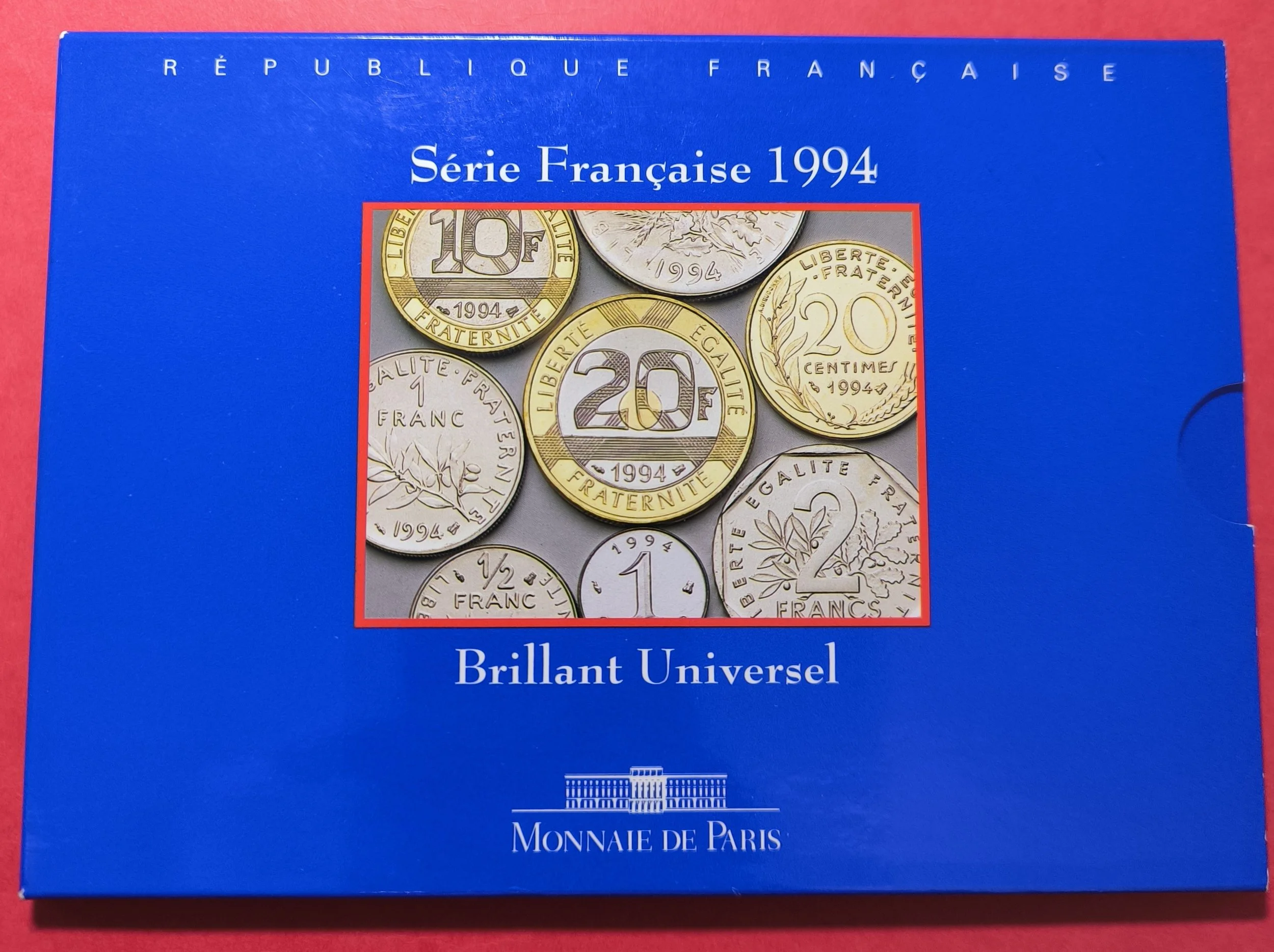 COFFRET BRILLANT UNIVERSEL 1994 MONNAIE DE PARIS