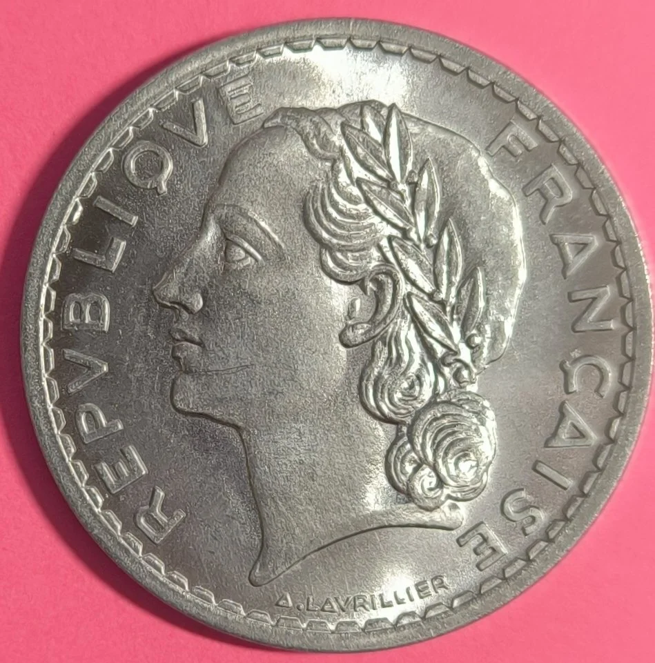 5 FRANCS LAVRILLIER ALU 1946 (SORTIE DE ROULEAUX) FDC