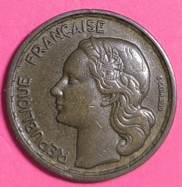 10 FRANC GUIRAUD 1954  (TTB à TTB+) Bronze-Alu