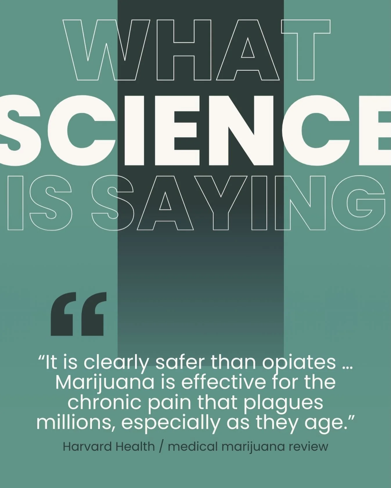 Millions of people live with pain every day&hellip; and most think their only option comes from a pharmacy.

But the research says otherwise.

🍃 may be a safer path&mdash;especially as we age.

Share this with someone who deserves better relief.

Ch