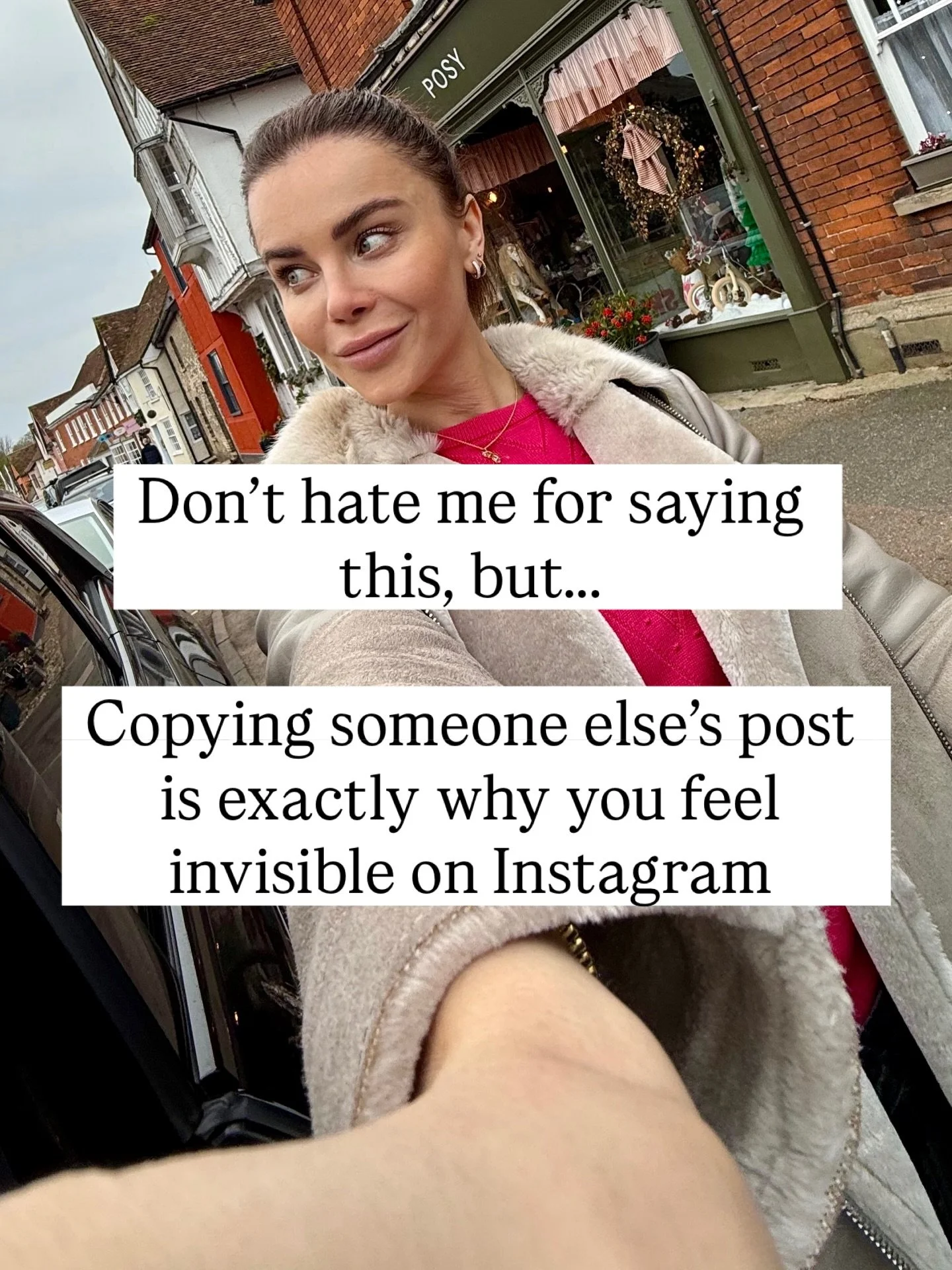 I say this with love, but

Most people don&rsquo;t struggle with content because they lack ideas or they&rsquo;re not smart

They struggle because everything they share sounds slightly borrowed and not truly themself

Somewhere between inspiration, t