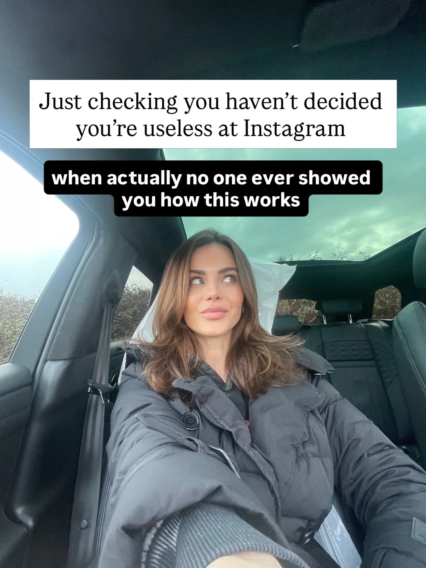 I need you to understand instagram growth 

Instagram is the only things you&rsquo;ll ever be forced to build in public 

When you learned how to drive, no one watched
When you learned your job, you weren&rsquo;t sharing it
When you figured out how t