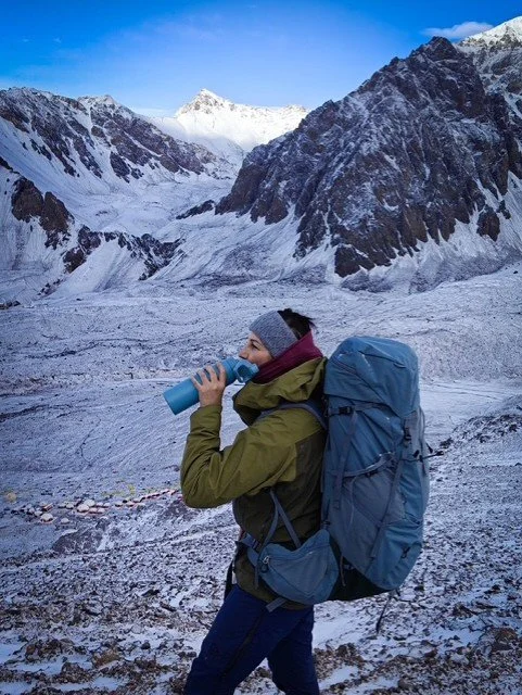 Mit Deuter am Aconcagua zum Höhenbergsteigen mit Blick auf das Basecamp