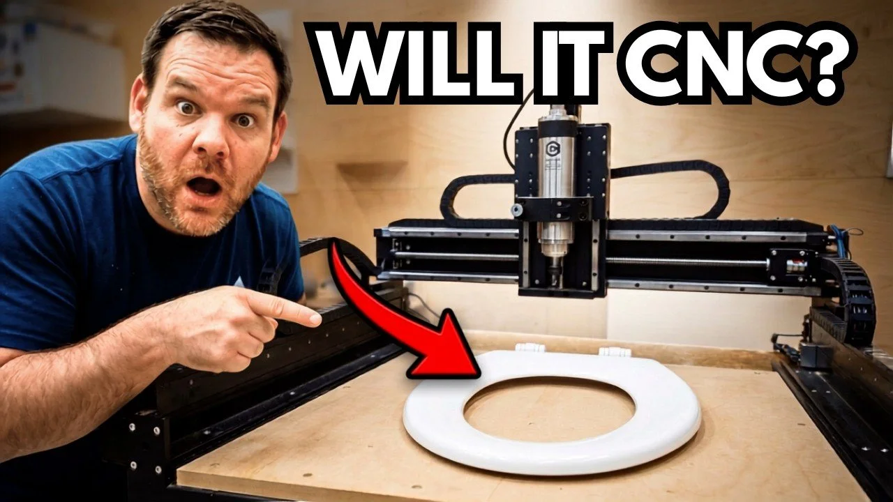 Nobody Expected a CNC Router to Do This to a Toilet Seat
