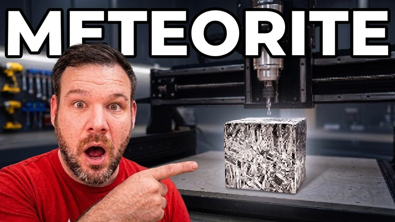 I Tried Machining A Meteorite On My Desktop CNC Router