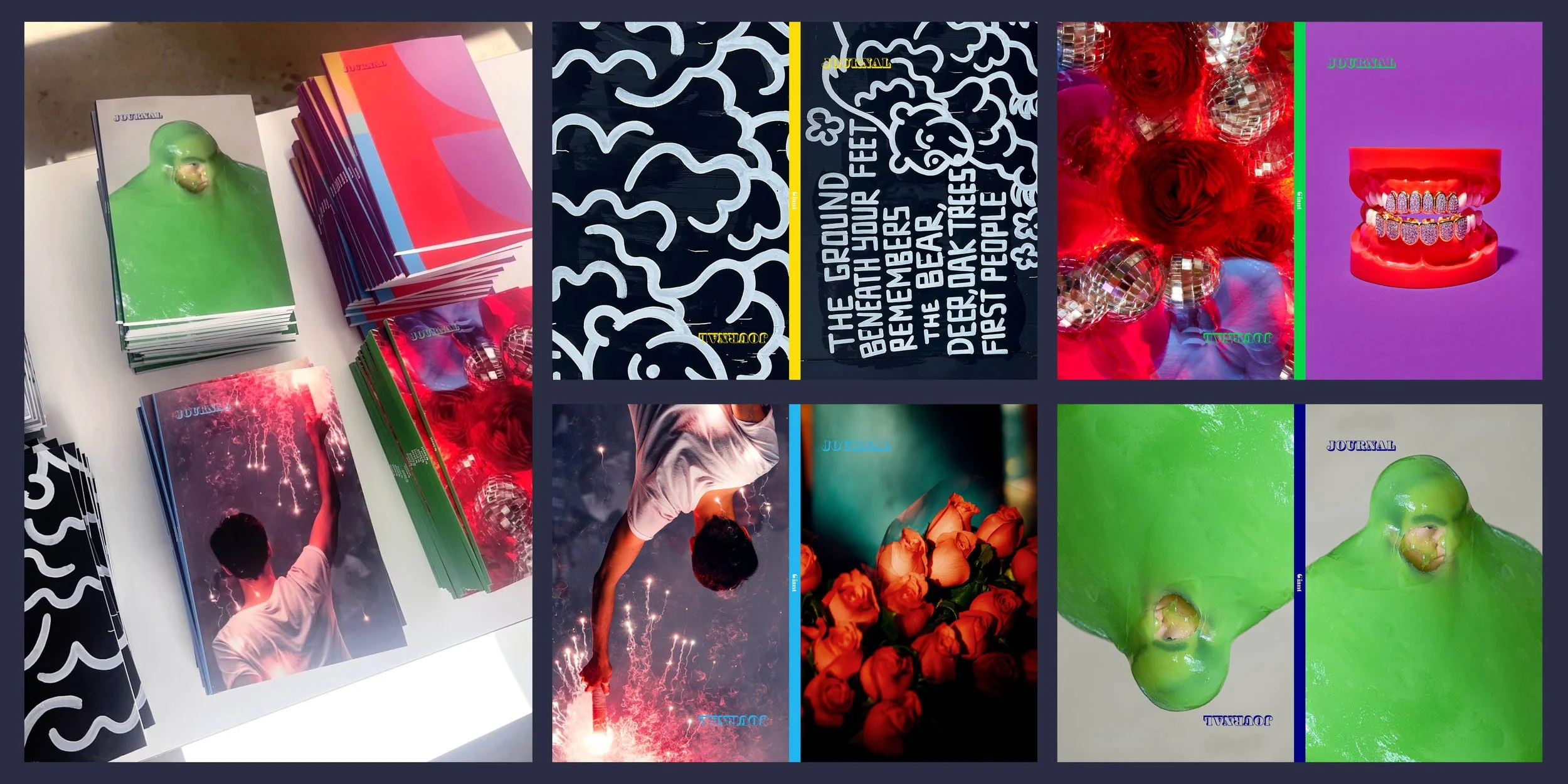 Design for print-on-demand journals by Kristina Feliciano, created for Giant Artists.