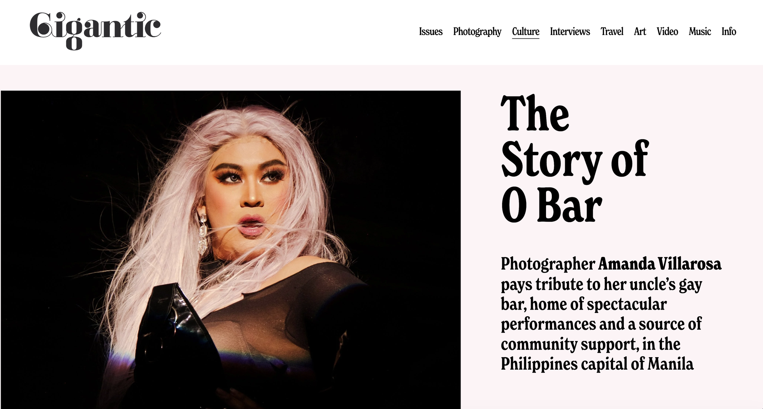Highlight from "The Pride Issue" of Gigantic magazine, featuring photography by Amanda Villarosa.