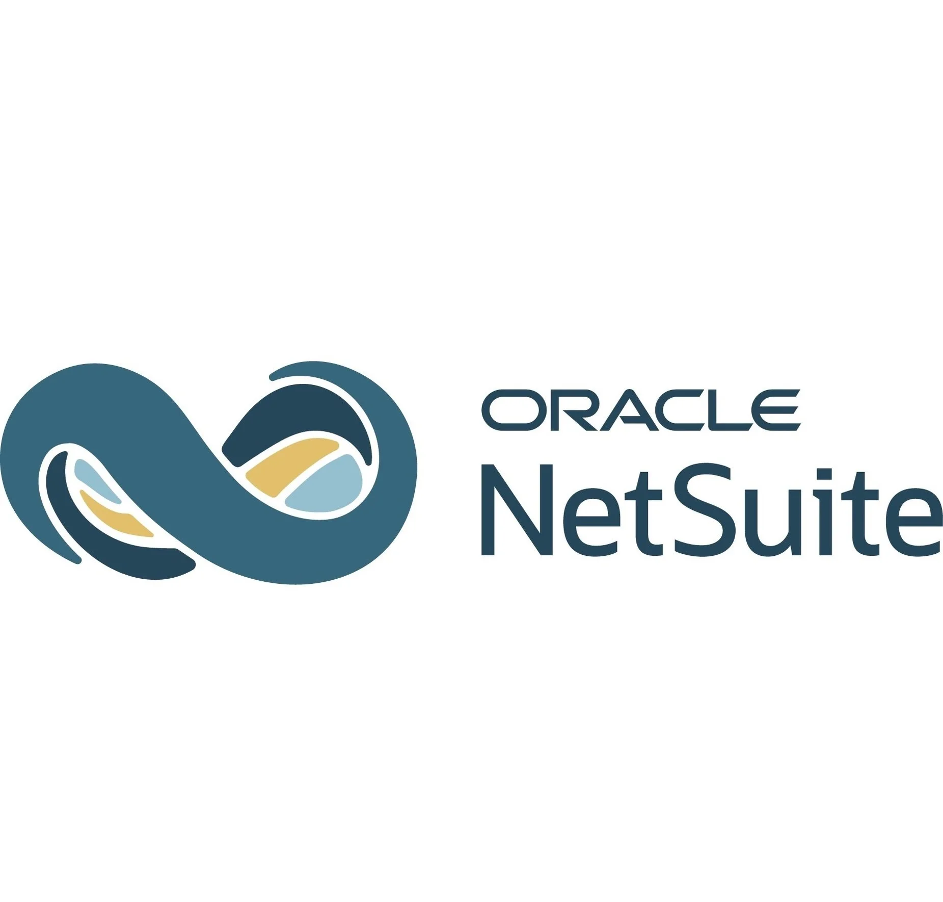 Oracle NetSuite logo featuring a stylized infinity symbol and text