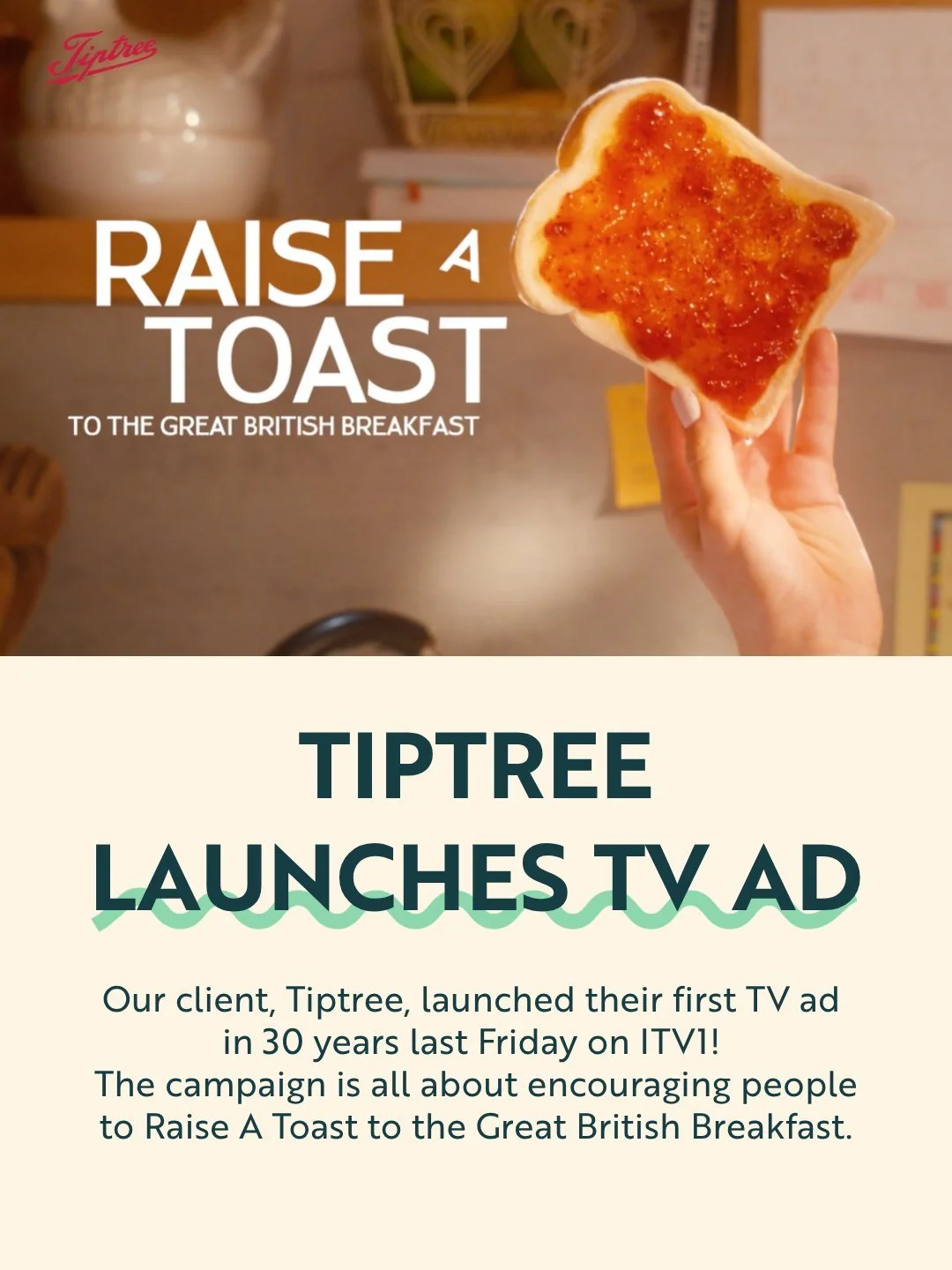 How often does a heritage brand make its TV comeback after 30 years?

Last Friday, our client Tiptree launched its first national TV campaign in around three decades, airing during Coronation Street on ITV1 and bringing the brand's iconic preserves t