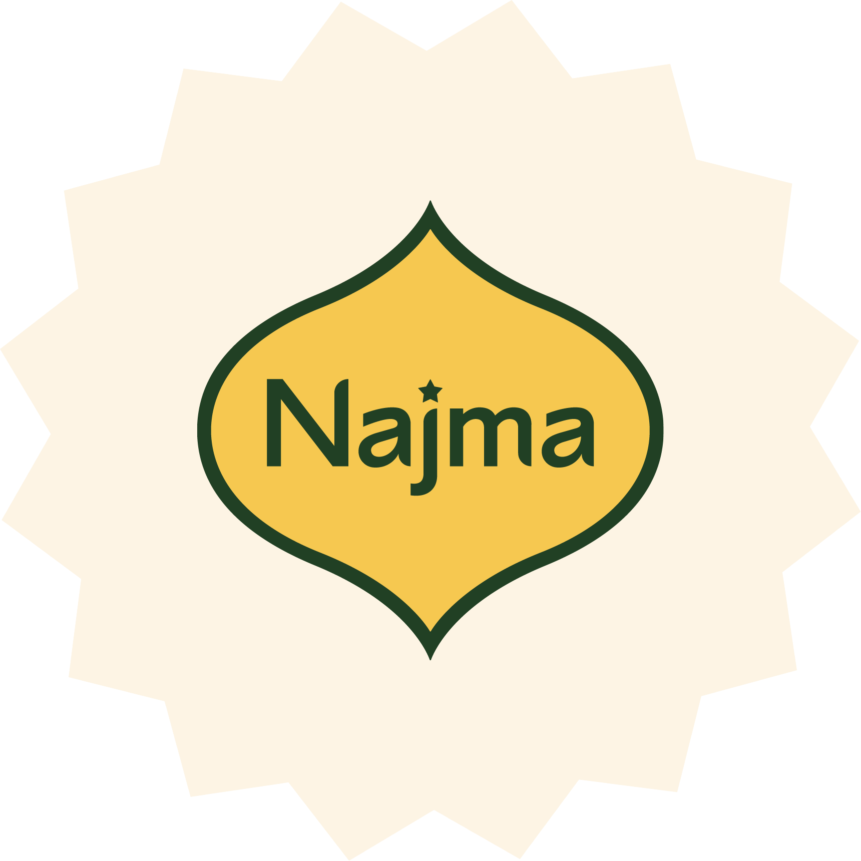 “Najma logo – client of The Mind Collective for shopper marketing and brand growth.”