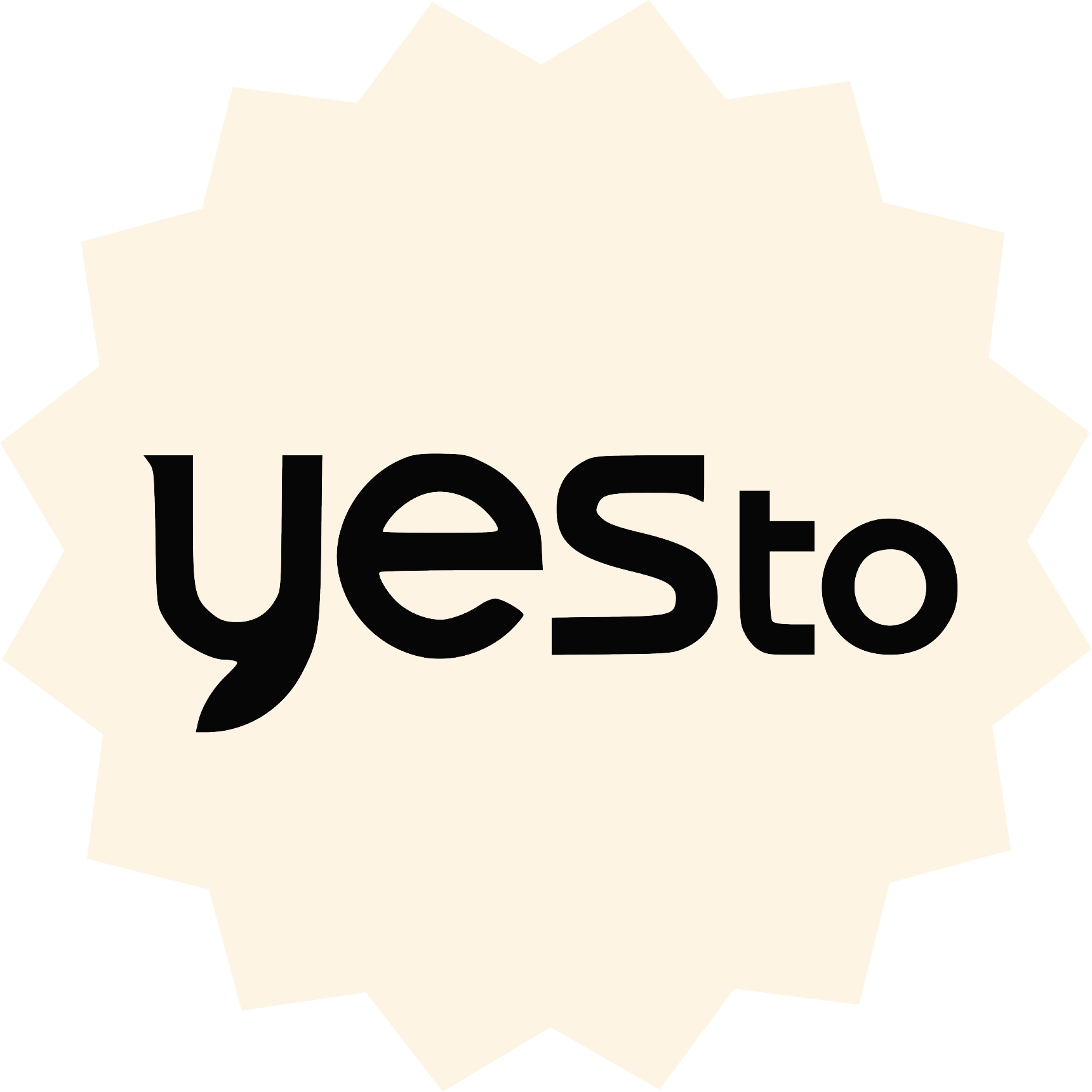 Yes To skincare brand logo in black text, clean beauty and personal care client.