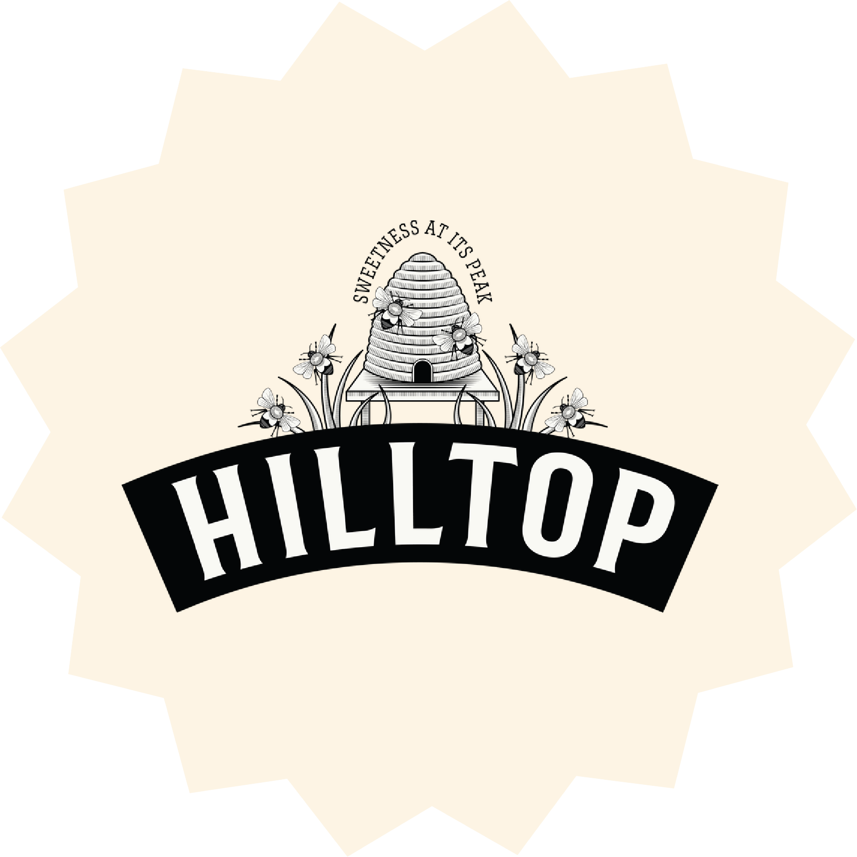 “Hilltop Honey logo – client of The Mind Collective for FMCG marketing and brand activation.”