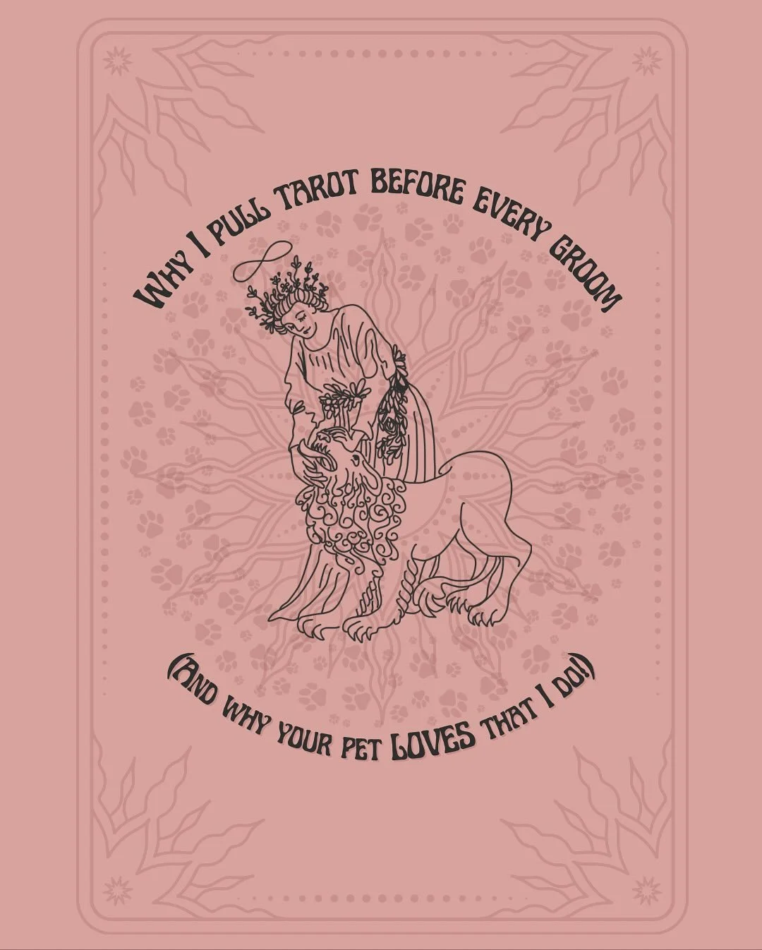 Why I pull tarot before every groom ✨🐾

For me, grooming isn&rsquo;t just a service &mdash; it&rsquo;s an energetic exchange.
Every pet comes in with their own emotions, history, sensitivity, and story.

Tarot helps me center myself, tune into their